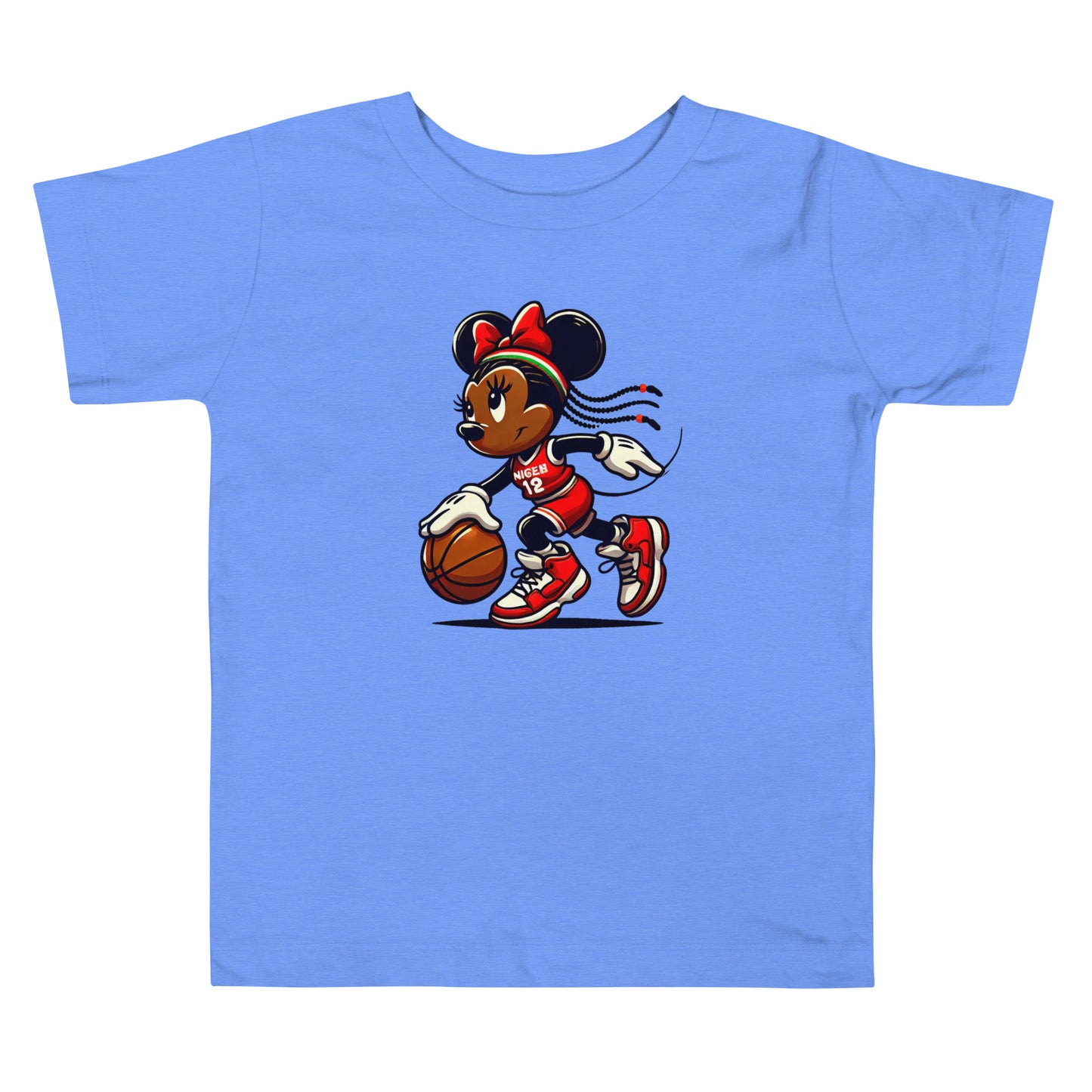 Toddler Minnie Mouse Basketball T-Shirt - 100% Cotton, Cute and Comfortable