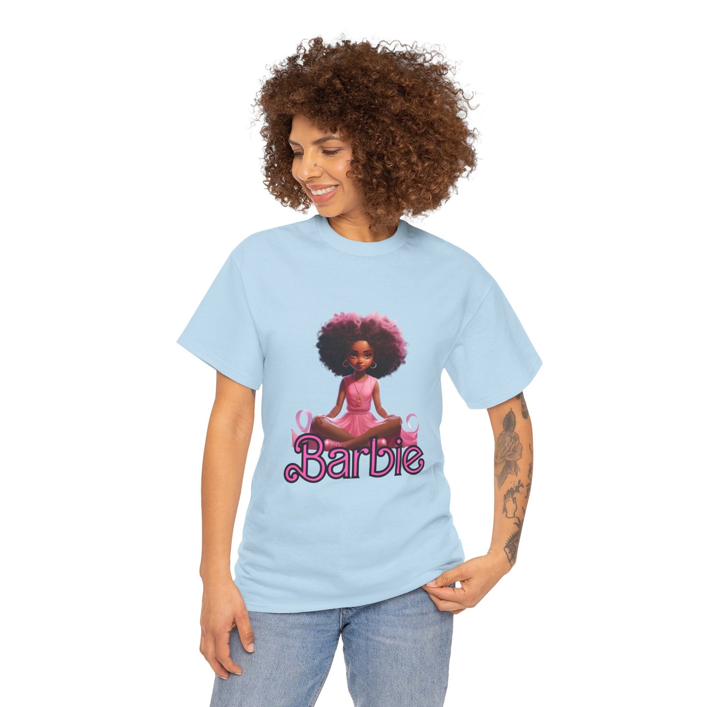 Unisex Barbie Heavy Cotton Tee - 100% Cotton Classic Fit T-Shirt