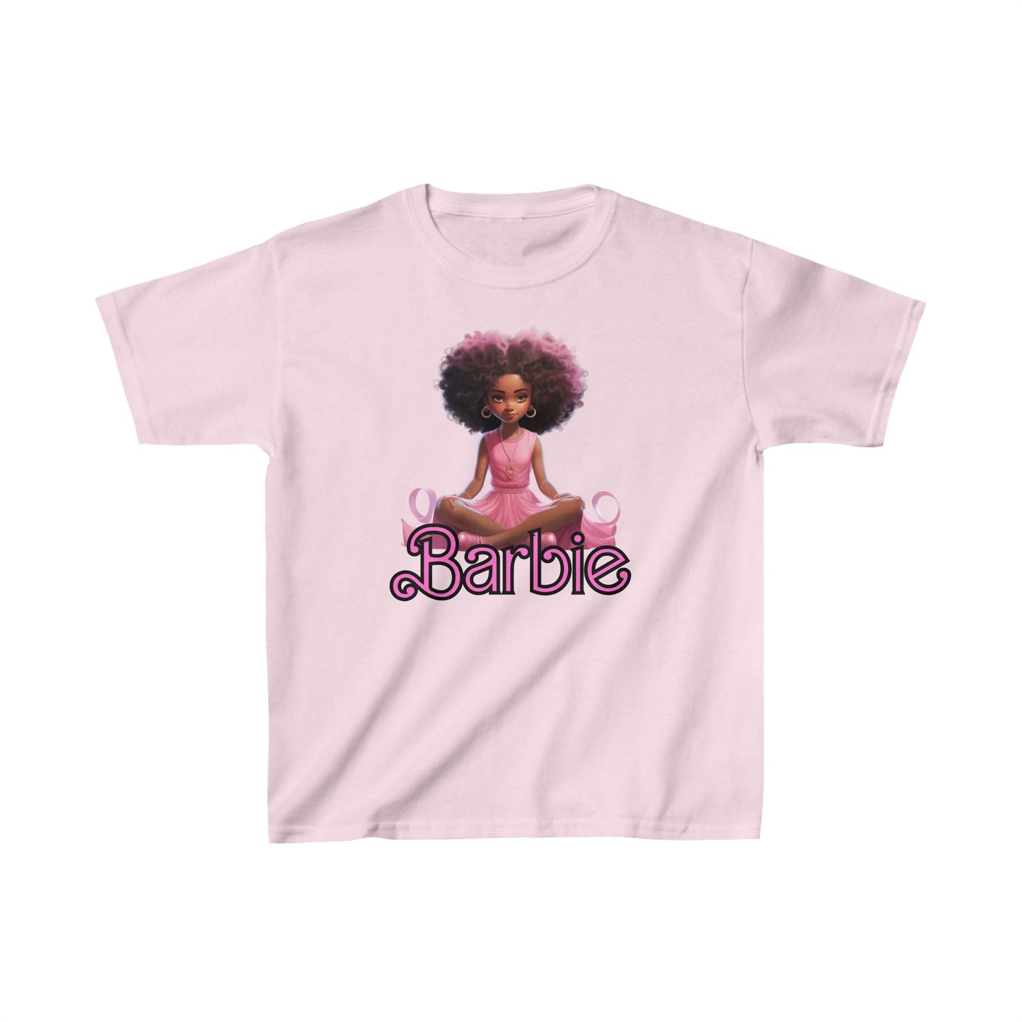 Kids' Barbie Heavy Cotton Tee - 100% Cotton, Durable Everyday Wear