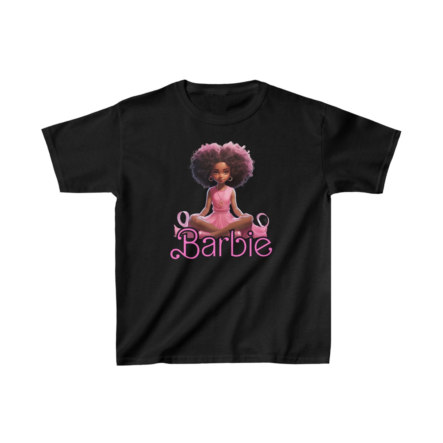 Kids' Barbie Heavy Cotton Tee - 100% Cotton, Durable Everyday Wear