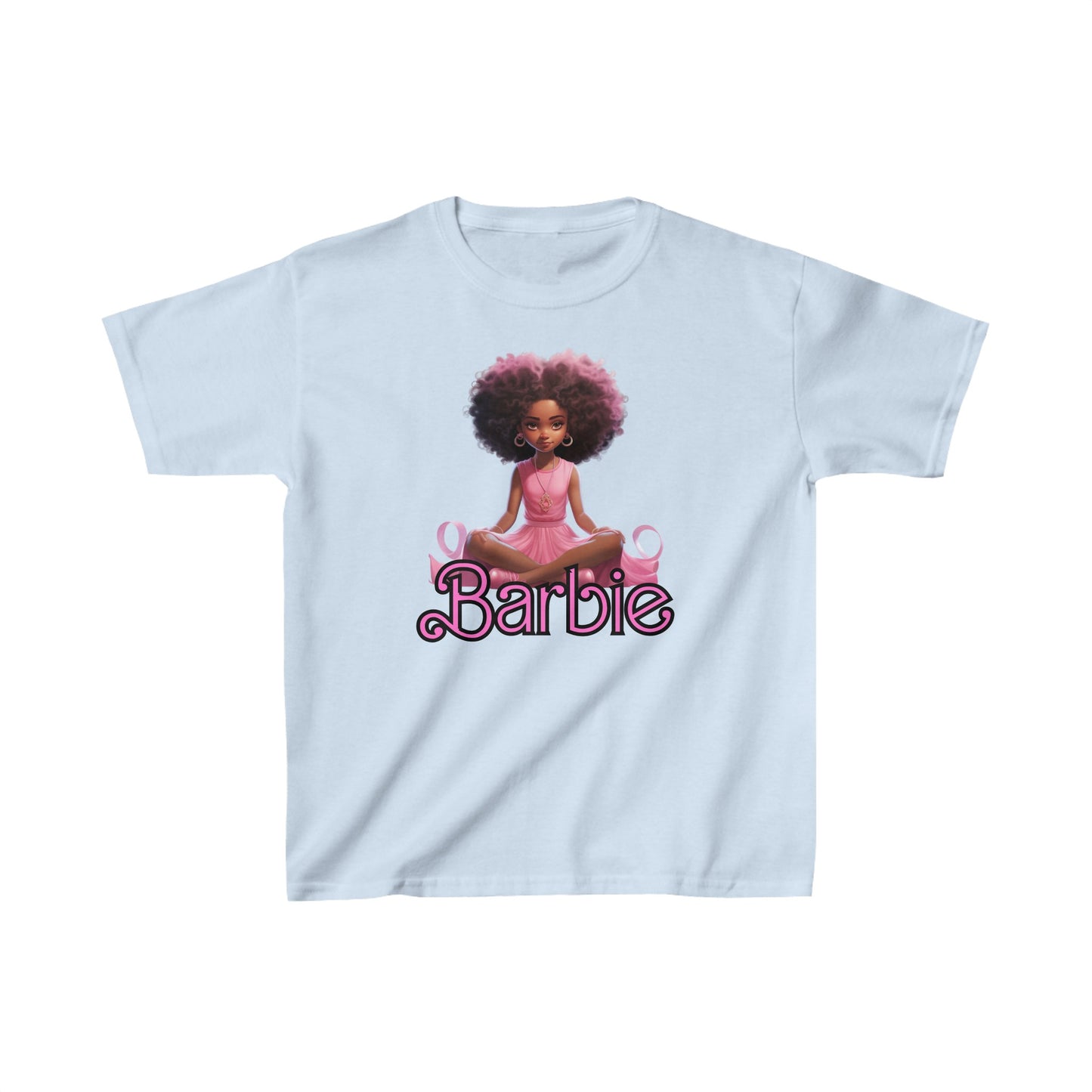 Kids' Barbie Heavy Cotton Tee - 100% Cotton, Durable Everyday Wear