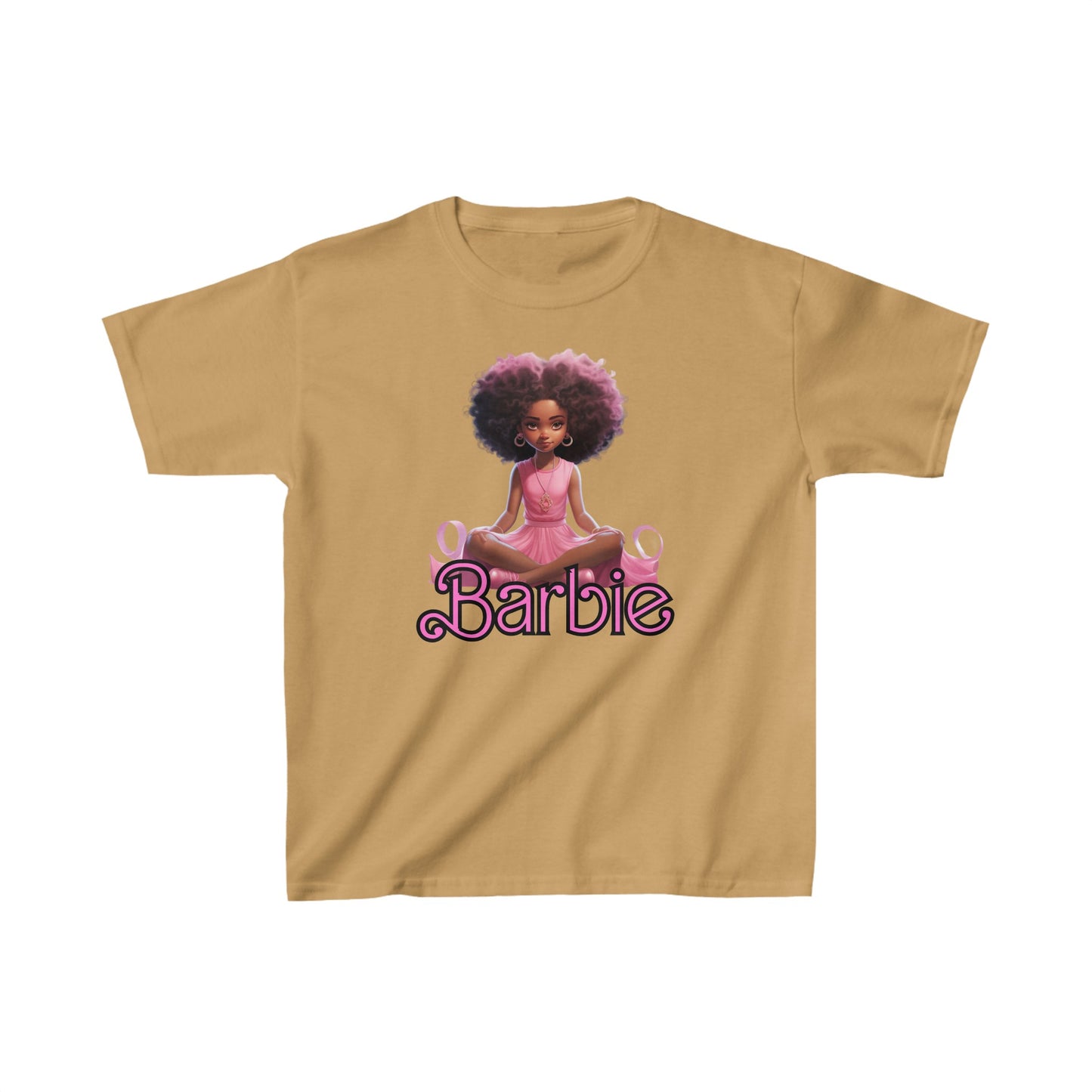 Kids' Barbie Heavy Cotton Tee - 100% Cotton, Durable Everyday Wear