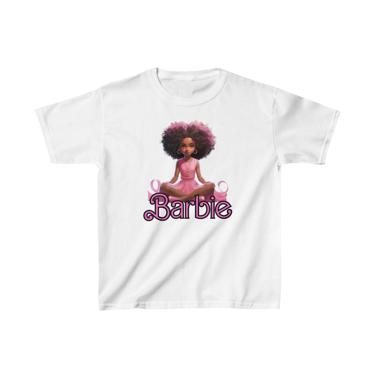 Kids' Barbie Heavy Cotton Tee - 100% Cotton, Durable Everyday Wear