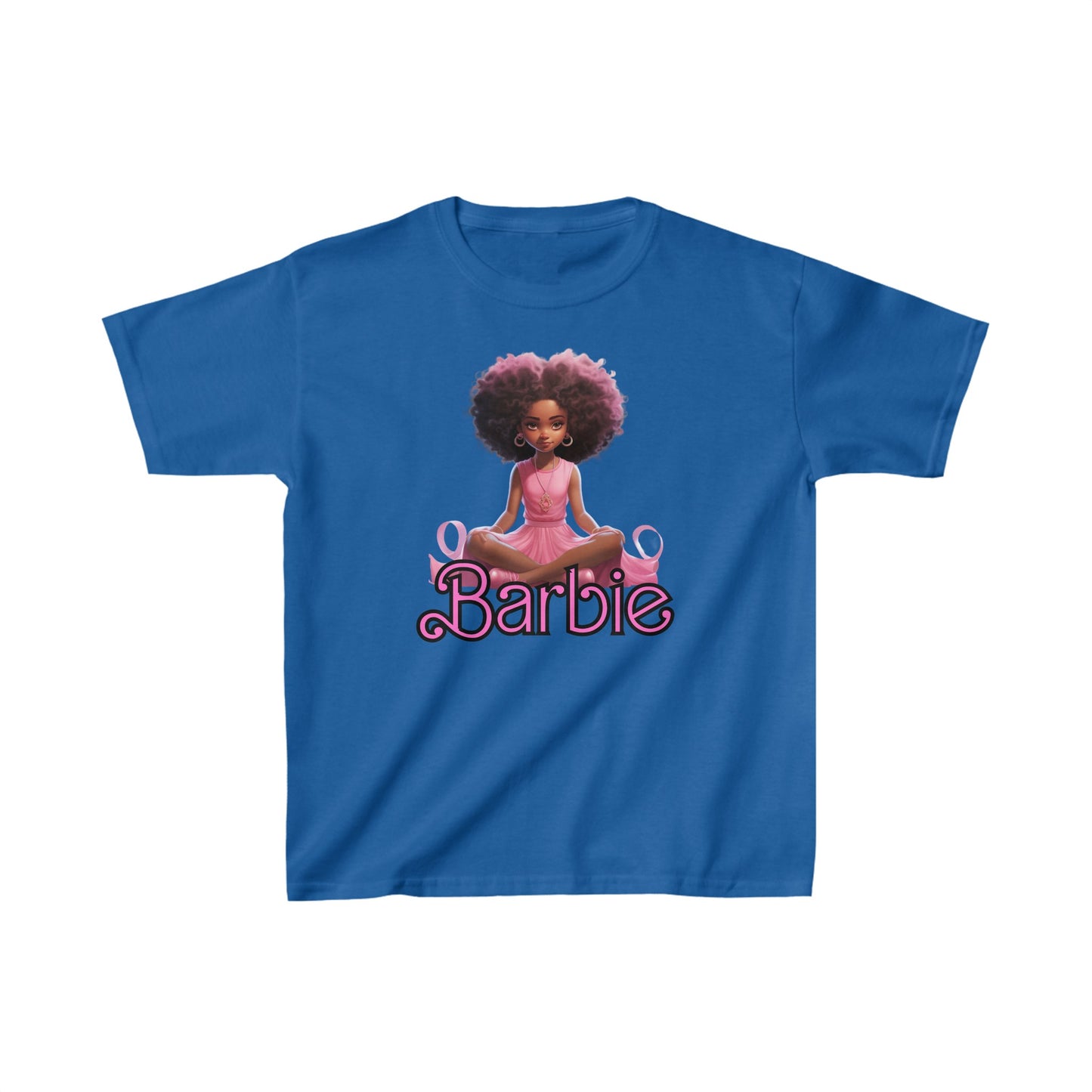 Kids' Barbie Heavy Cotton Tee - 100% Cotton, Durable Everyday Wear