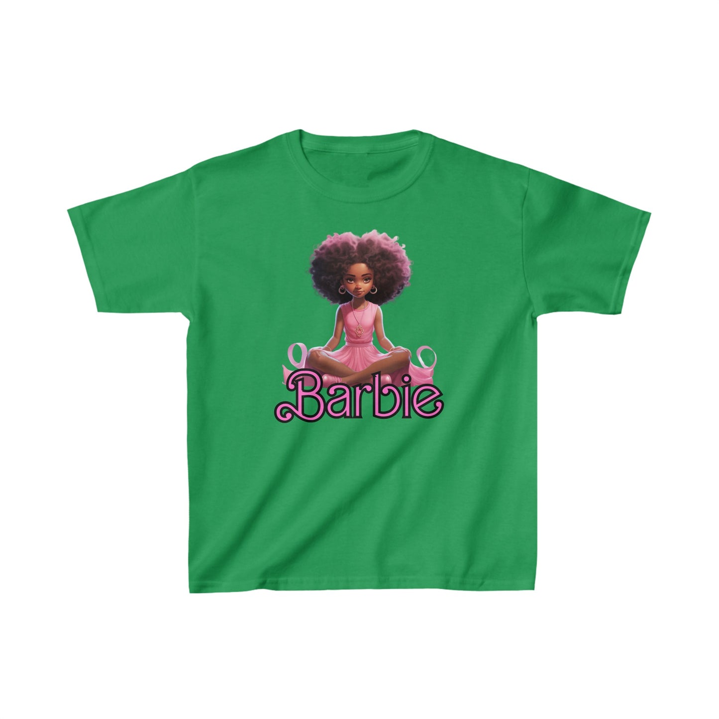 Kids' Barbie Heavy Cotton Tee - 100% Cotton, Durable Everyday Wear