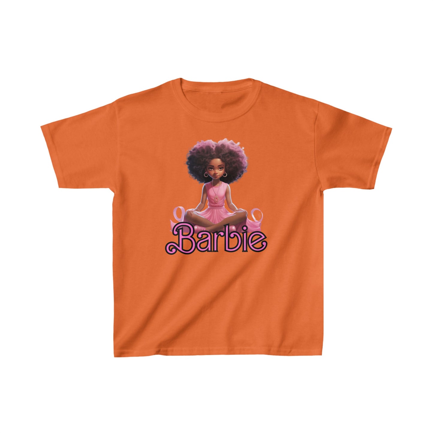 Kids' Barbie Heavy Cotton Tee - 100% Cotton, Durable Everyday Wear