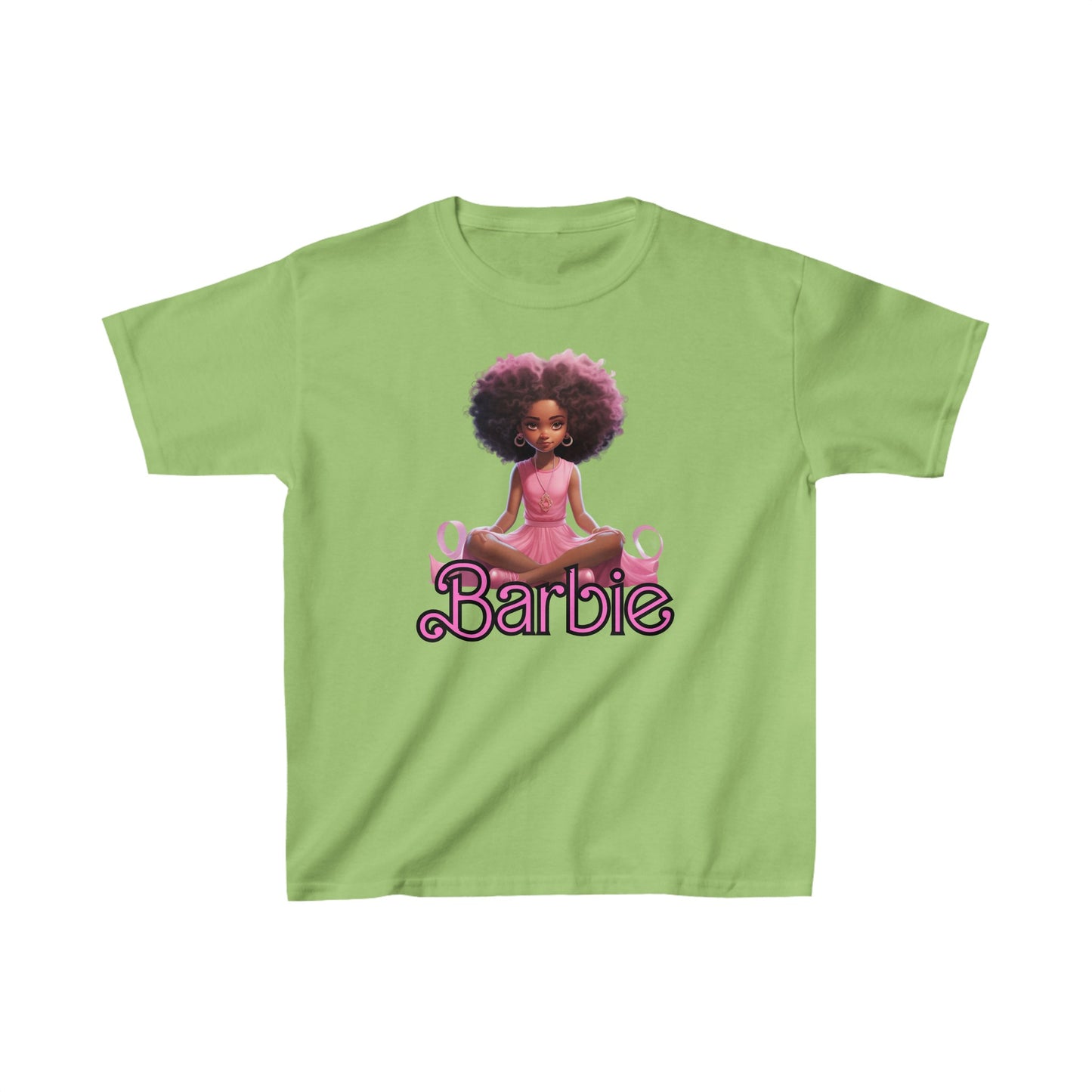 Kids' Barbie Heavy Cotton Tee - 100% Cotton, Durable Everyday Wear