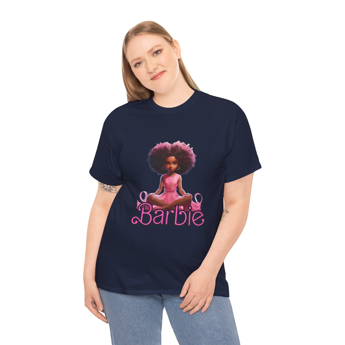 Unisex Barbie Heavy Cotton Tee - 100% Cotton Classic Fit T-Shirt