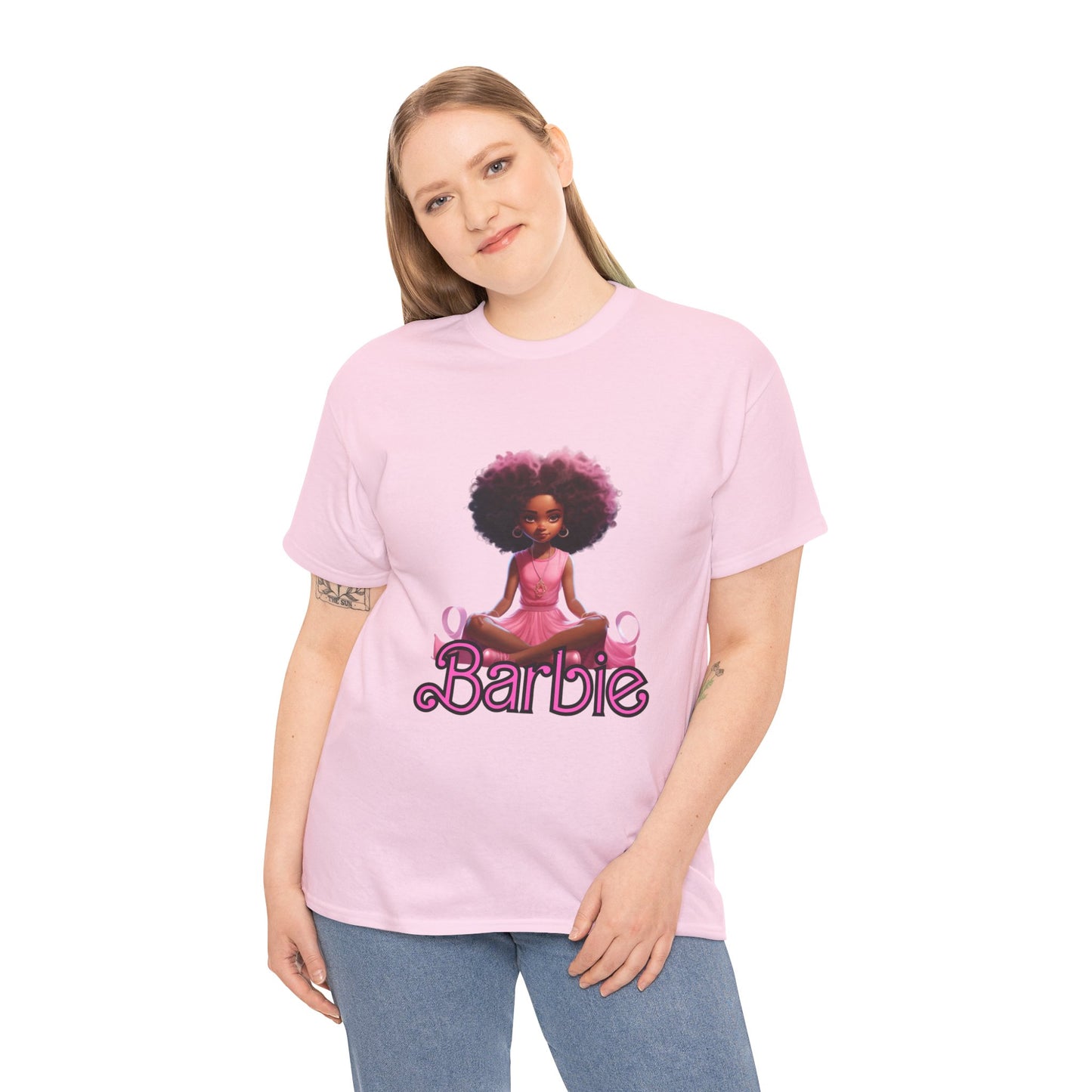 Unisex Barbie Heavy Cotton Tee - 100% Cotton Classic Fit T-Shirt