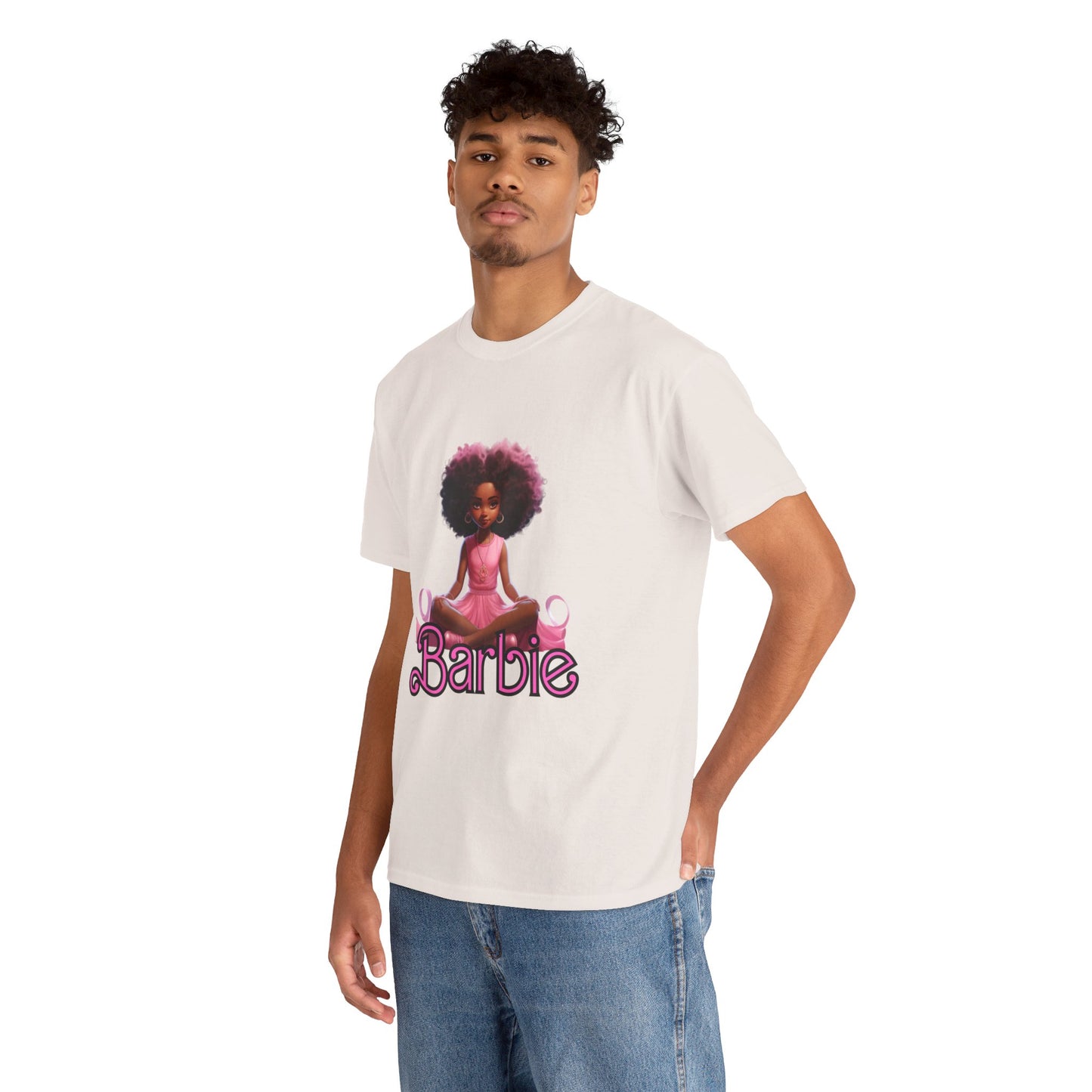 Unisex Barbie Heavy Cotton Tee - 100% Cotton Classic Fit T-Shirt