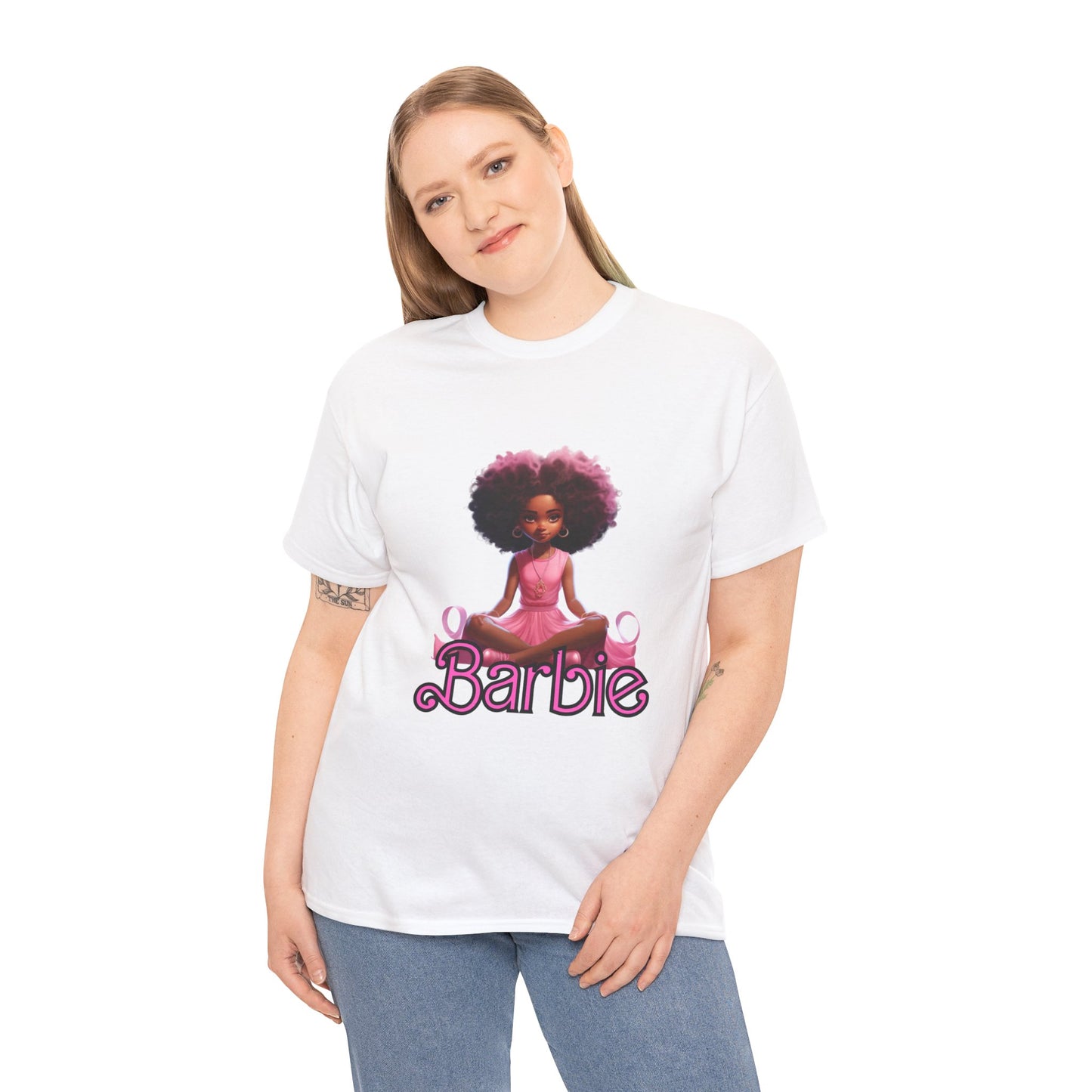 Unisex Barbie Heavy Cotton Tee - 100% Cotton Classic Fit T-Shirt