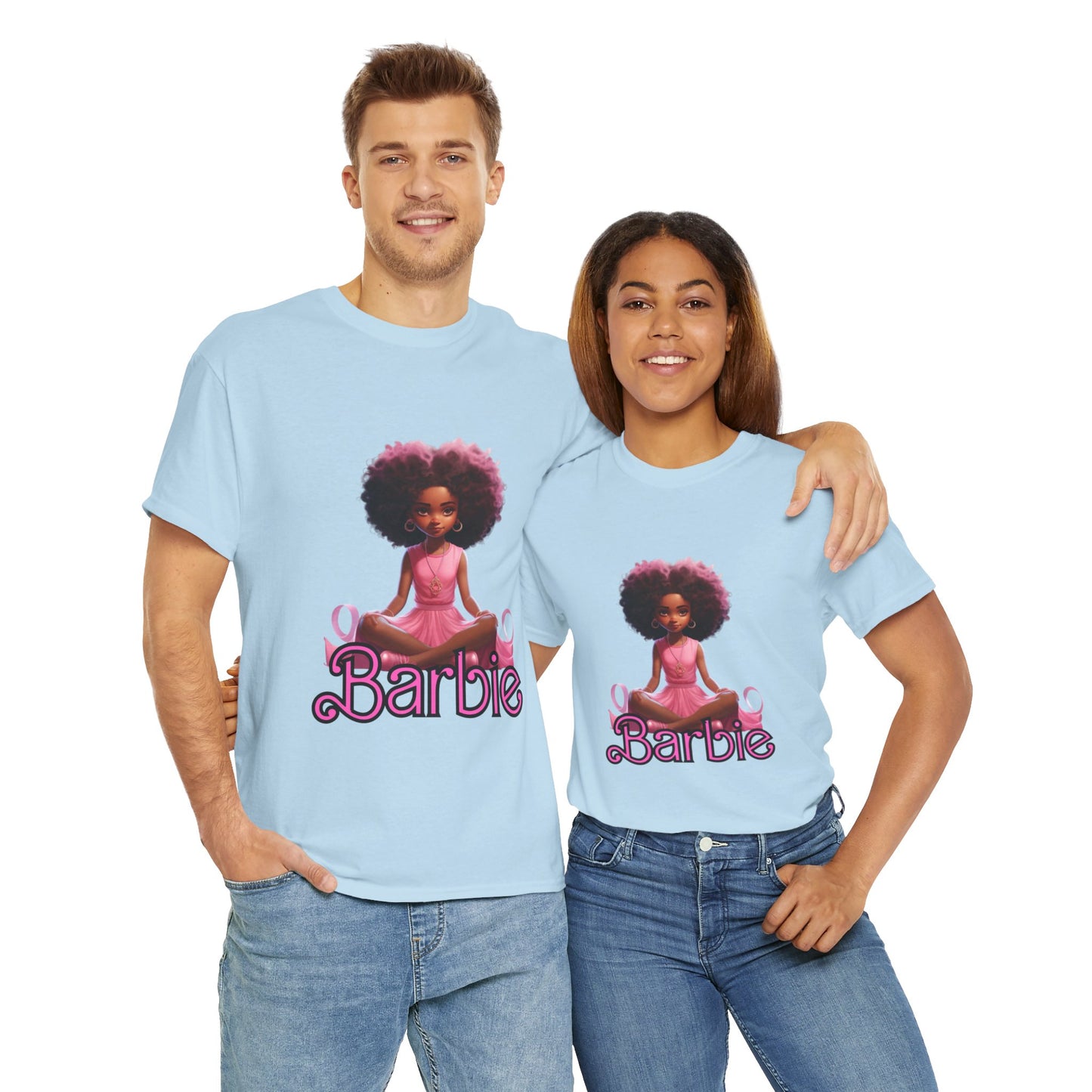 Unisex Barbie Heavy Cotton Tee - 100% Cotton Classic Fit T-Shirt