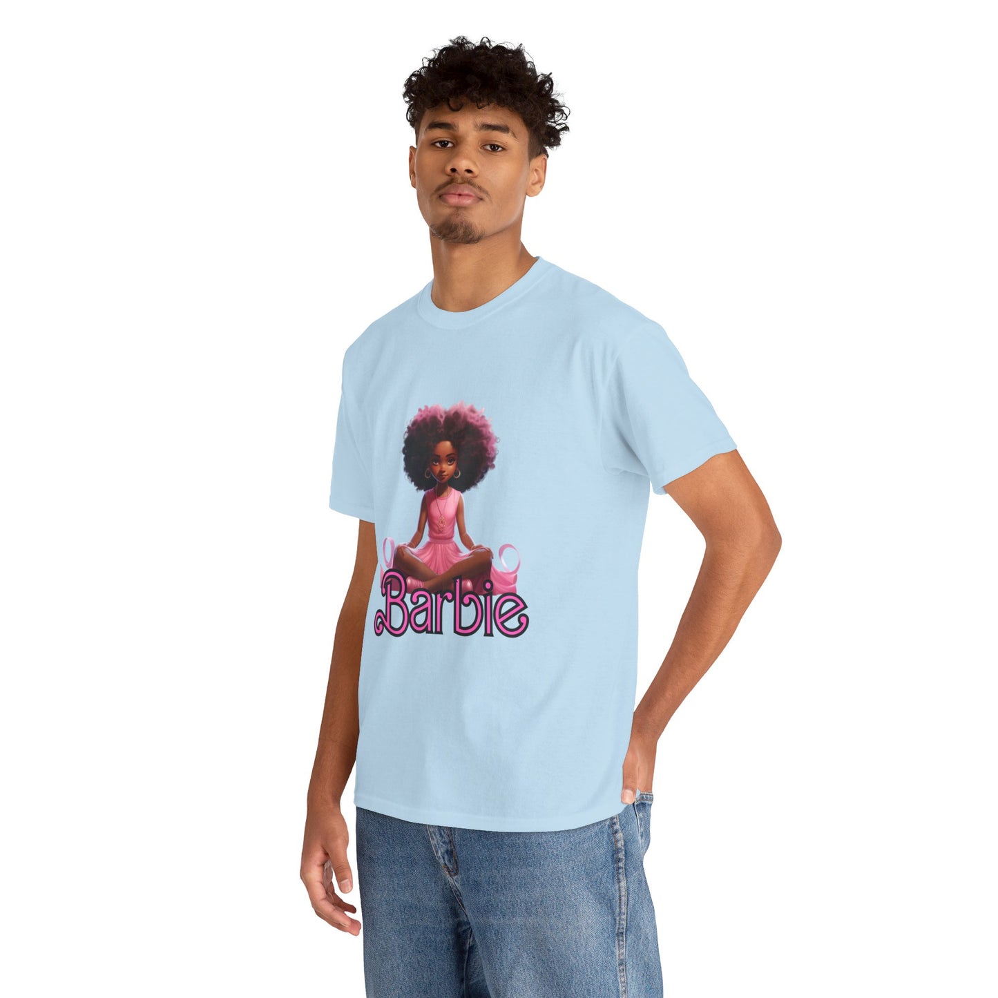 Unisex Barbie Heavy Cotton Tee - 100% Cotton Classic Fit T-Shirt