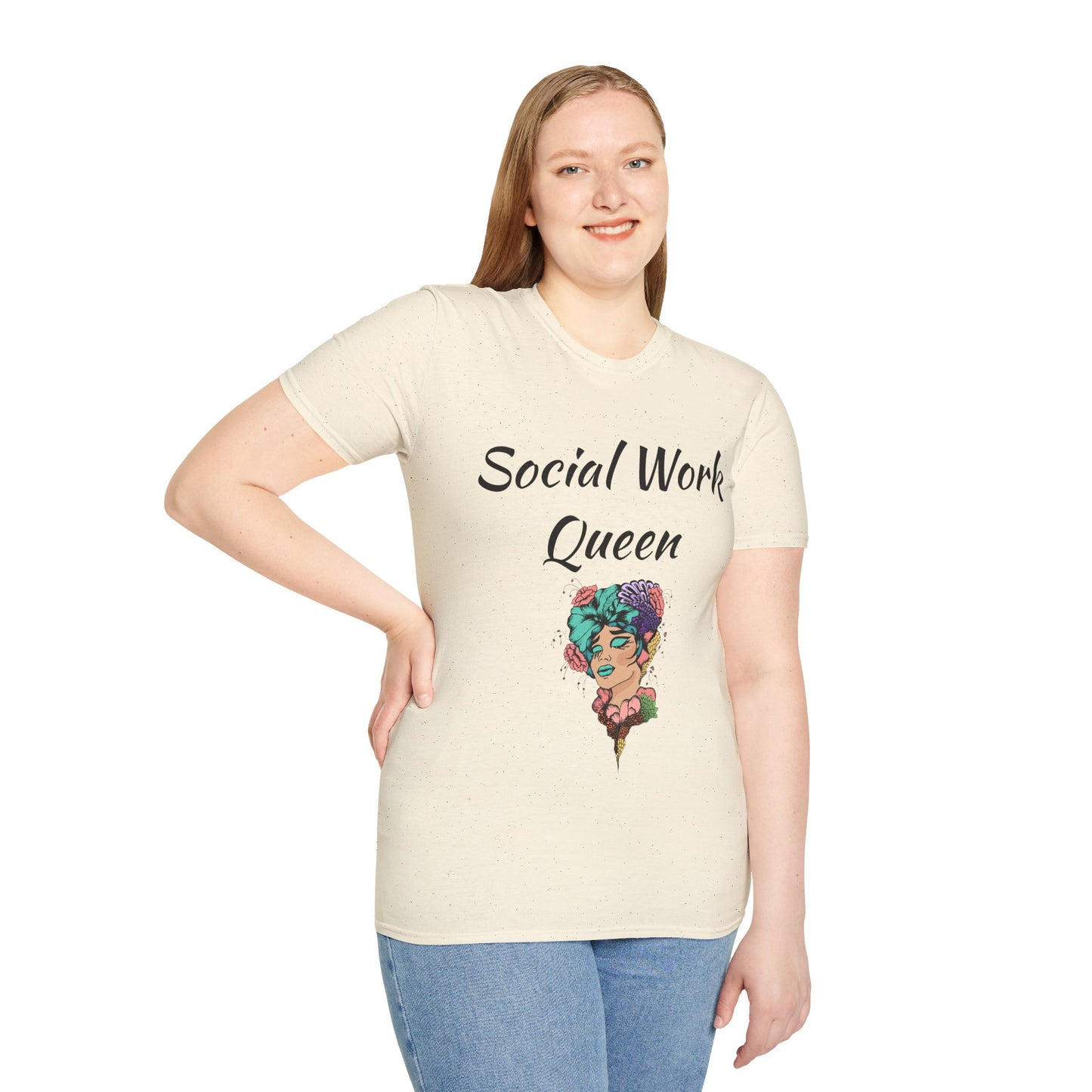 Social Work Queen Organic Cotton T-Shirt - Classic Fit, Lightweight, Eco-Friendly