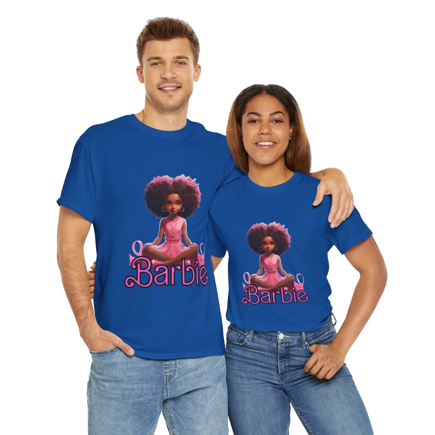 Unisex Barbie Heavy Cotton Tee - 100% Cotton Classic Fit T-Shirt