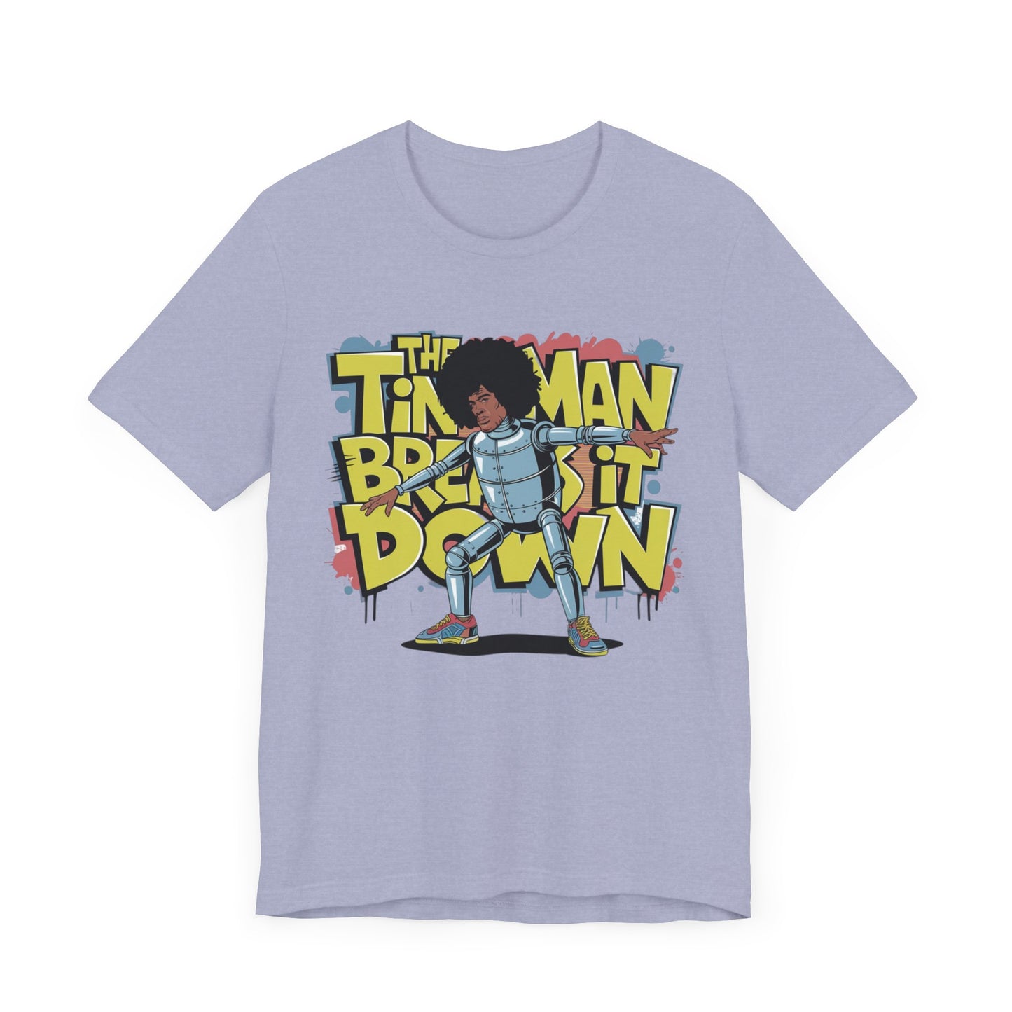 Retro Tin Man Afro Break Dance T-Shirt - Unisex Jersey Short Sleeve Tee | Fun Graphic Tee for Hip Hop Lovers