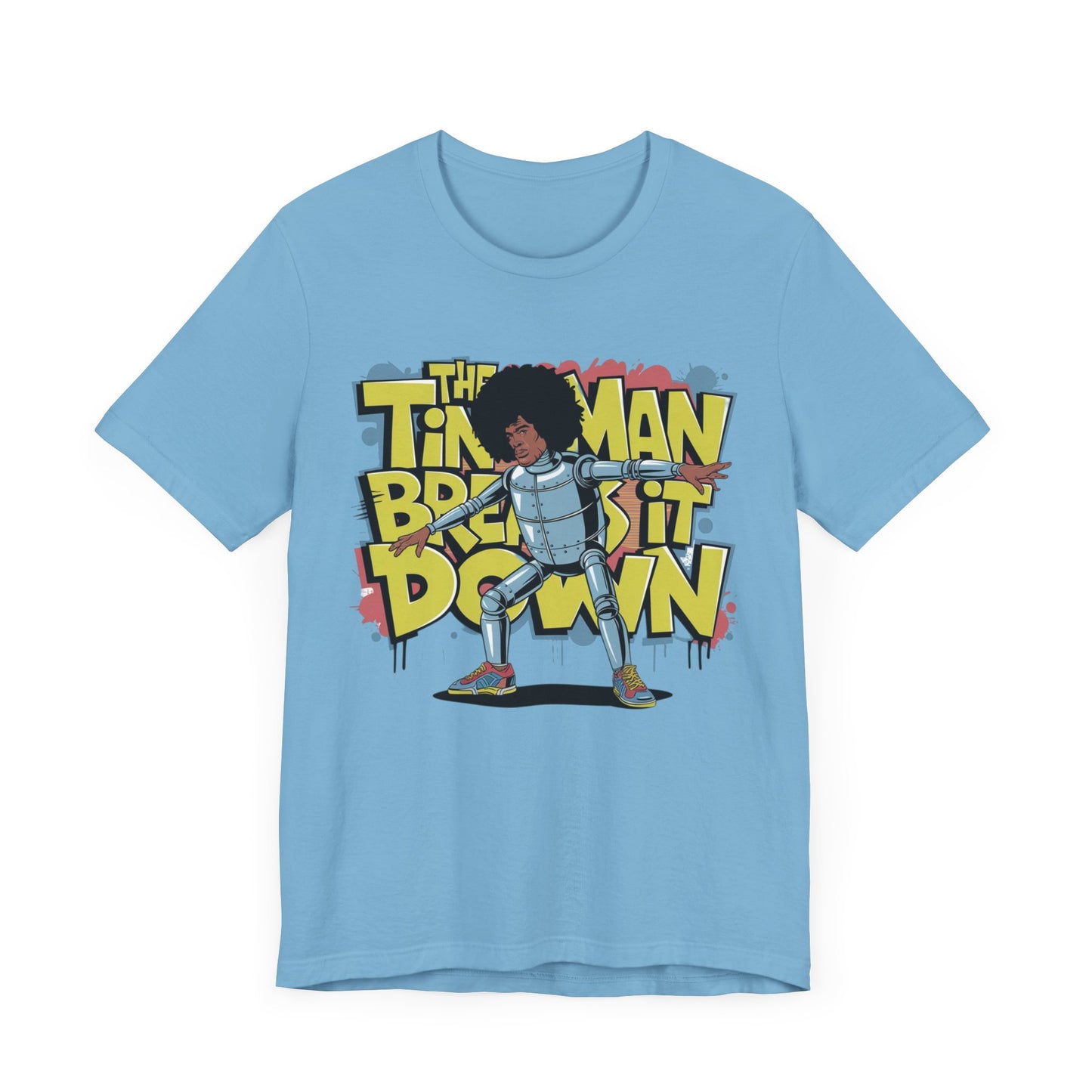 Retro Tin Man Afro Break Dance T-Shirt - Unisex Jersey Short Sleeve Tee | Fun Graphic Tee for Hip Hop Lovers