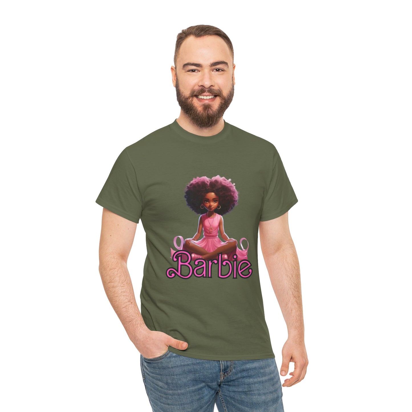 Unisex Barbie Heavy Cotton Tee - 100% Cotton Classic Fit T-Shirt