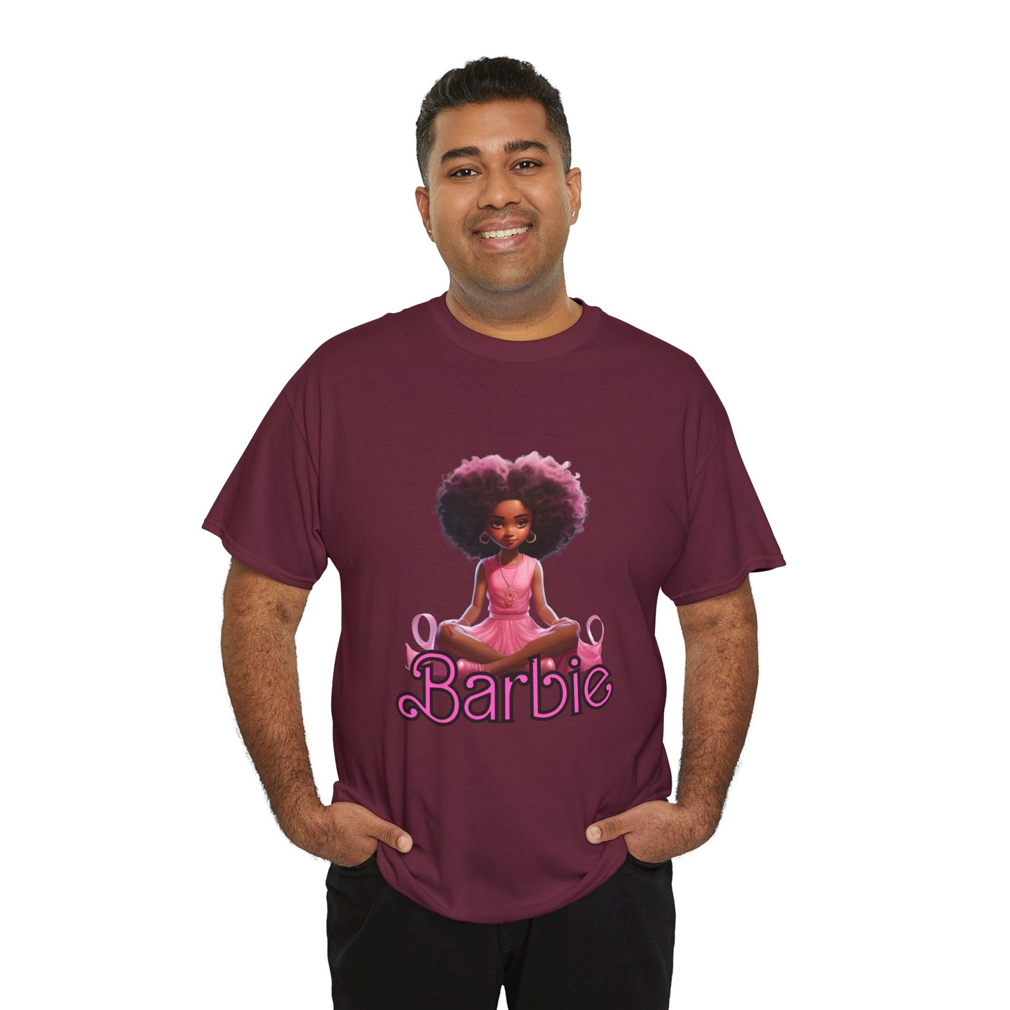 Unisex Barbie Heavy Cotton Tee - 100% Cotton Classic Fit T-Shirt