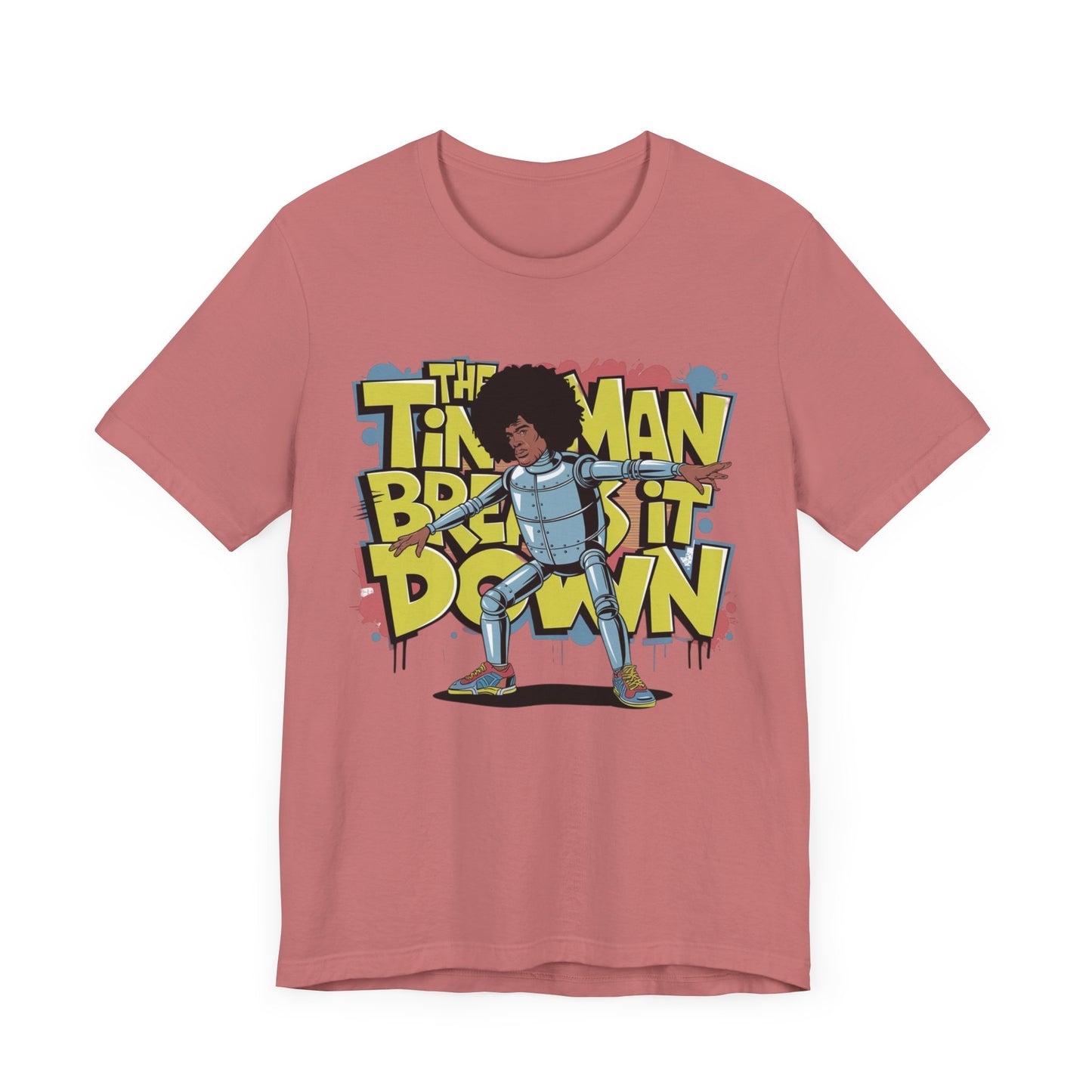 Retro Tin Man Afro Break Dance T-Shirt - Unisex Jersey Short Sleeve Tee | Fun Graphic Tee for Hip Hop Lovers