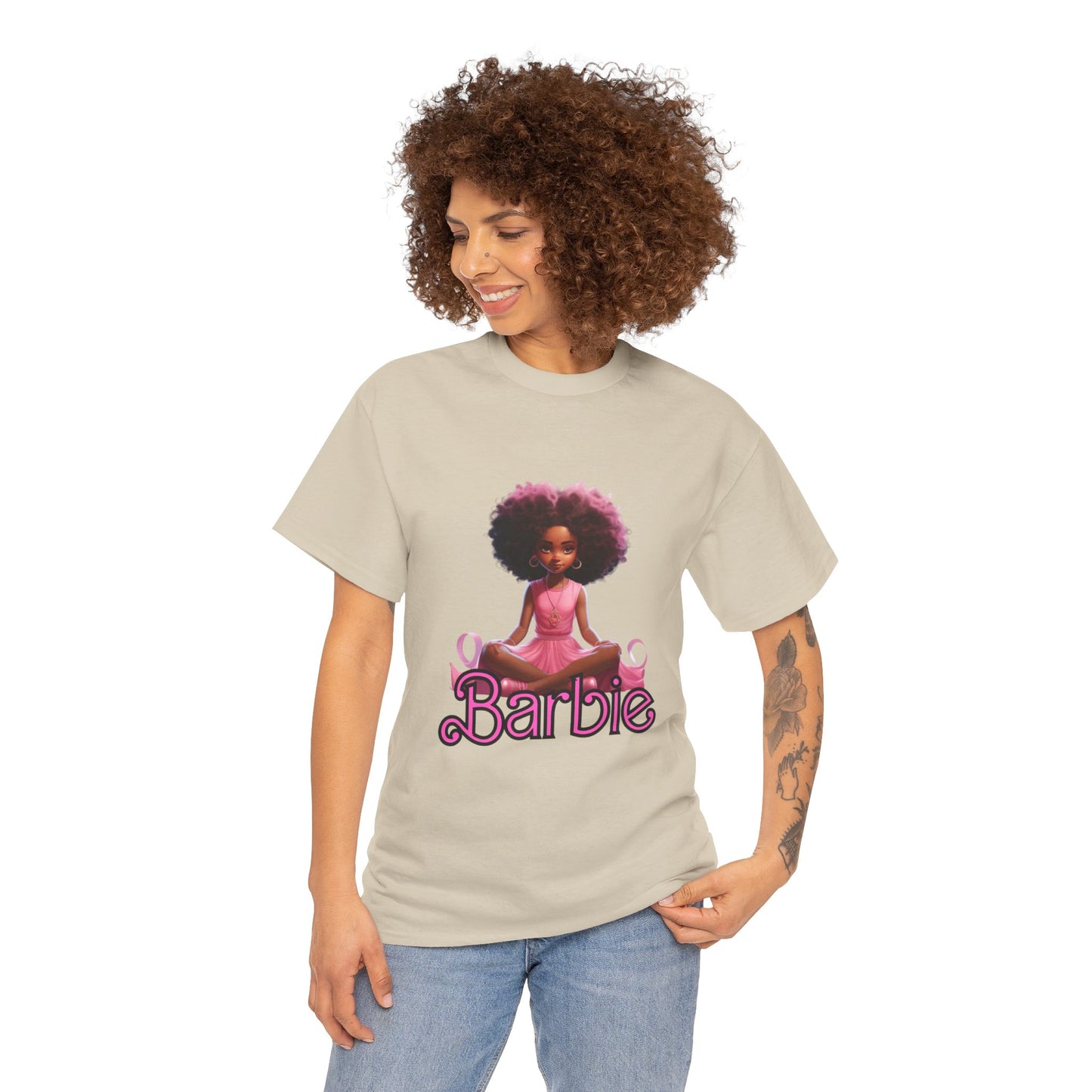 Unisex Barbie Heavy Cotton Tee - 100% Cotton Classic Fit T-Shirt