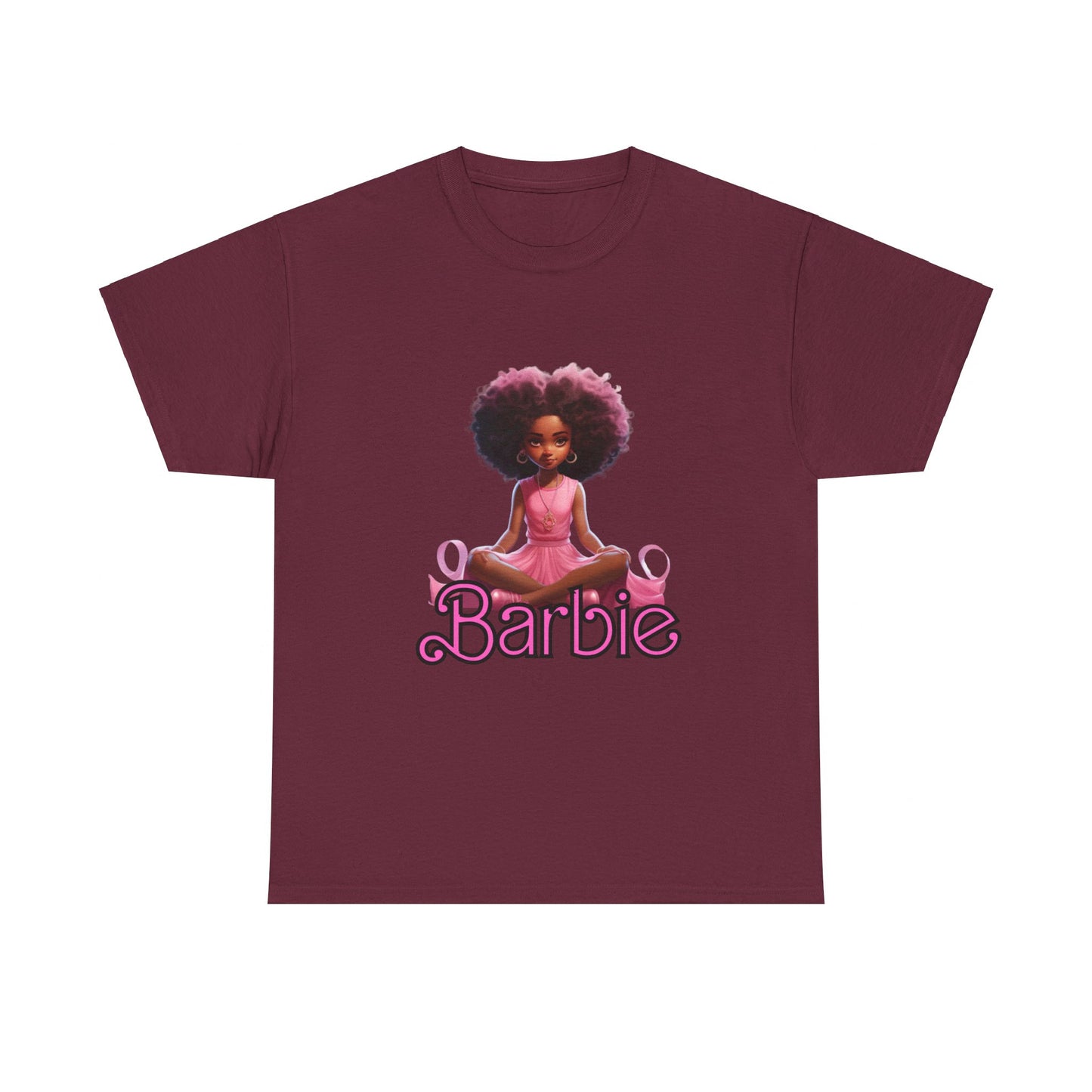 Unisex Barbie Heavy Cotton Tee - 100% Cotton Classic Fit T-Shirt