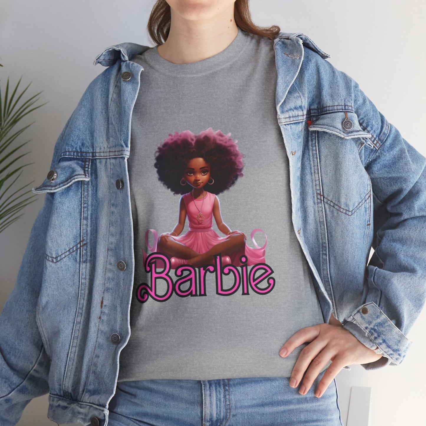 Unisex Barbie Heavy Cotton Tee - 100% Cotton Classic Fit T-Shirt