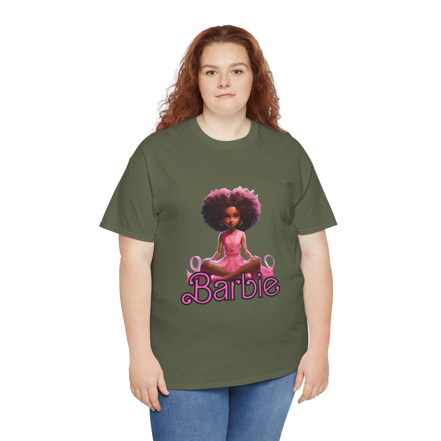 Unisex Barbie Heavy Cotton Tee - 100% Cotton Classic Fit T-Shirt