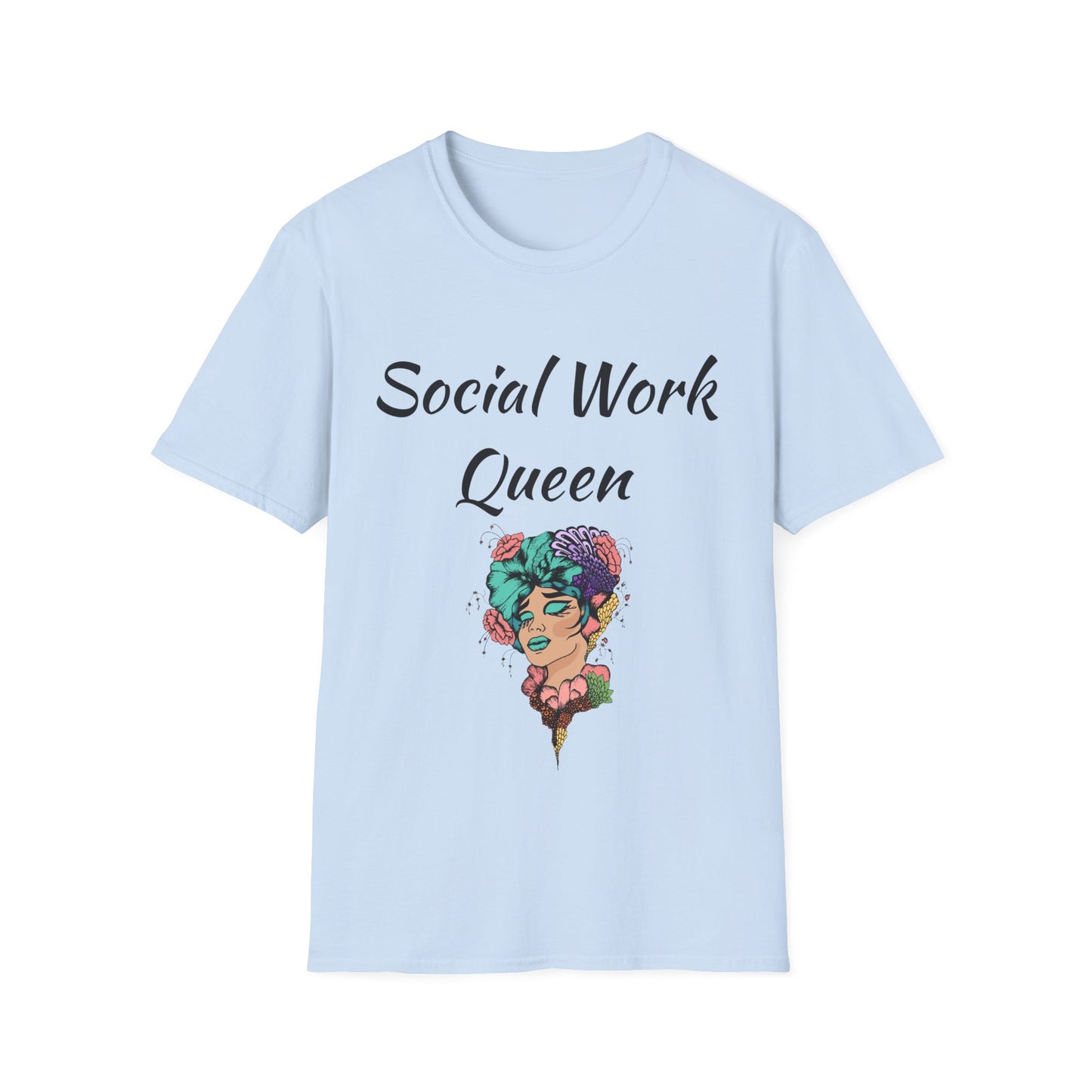 Social Work Queen Organic Cotton T-Shirt - Classic Fit, Lightweight, Eco-Friendly