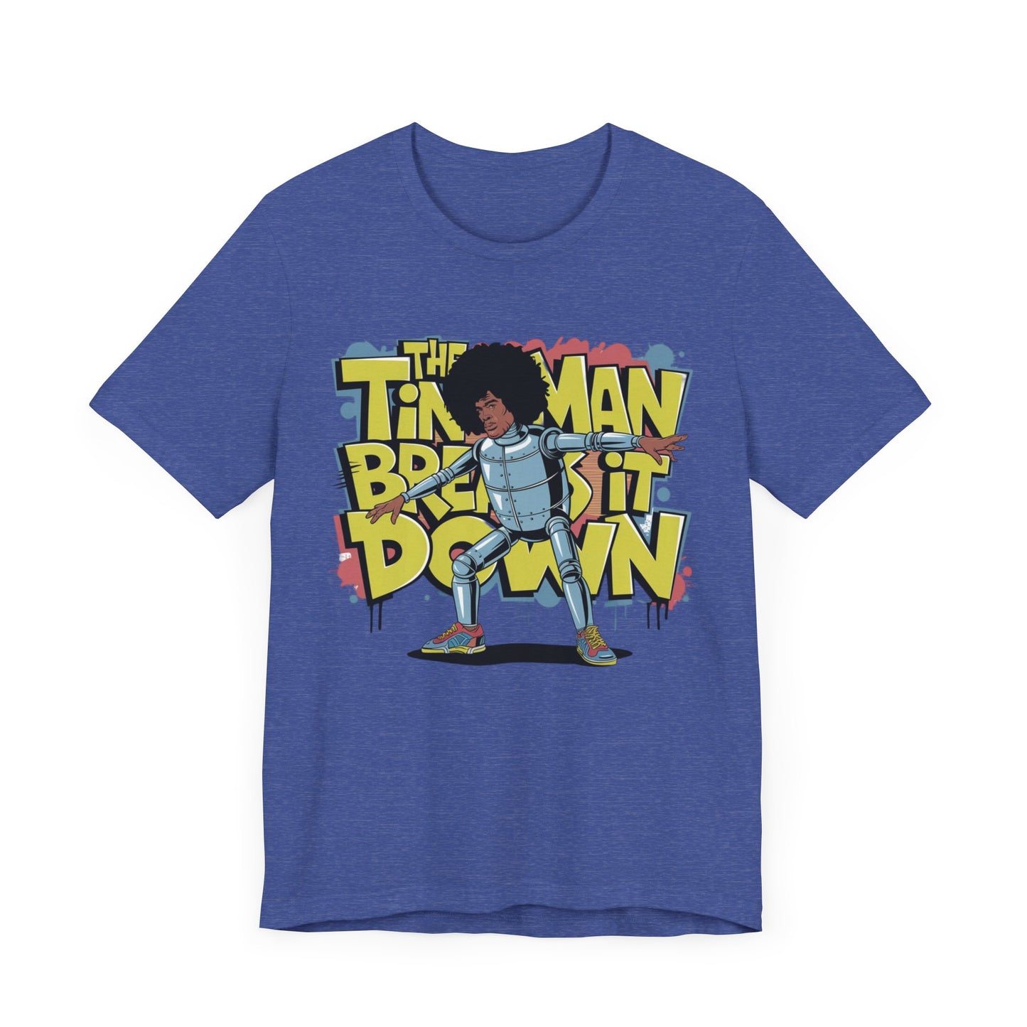 Retro Tin Man Afro Break Dance T-Shirt - Unisex Jersey Short Sleeve Tee | Fun Graphic Tee for Hip Hop Lovers