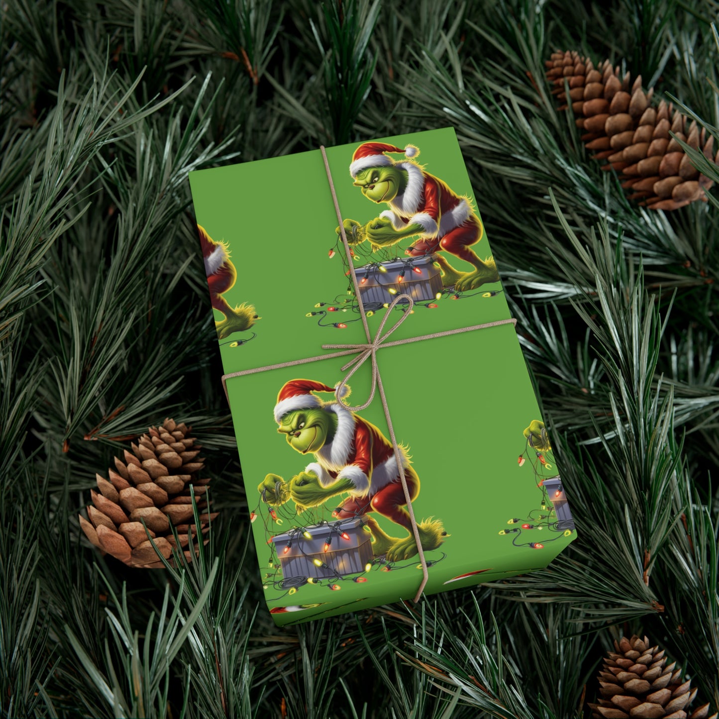 Santa Sloth Christmas Wrapping Paper - Festive 30x20 Gift Wrap - Unique Holiday Design