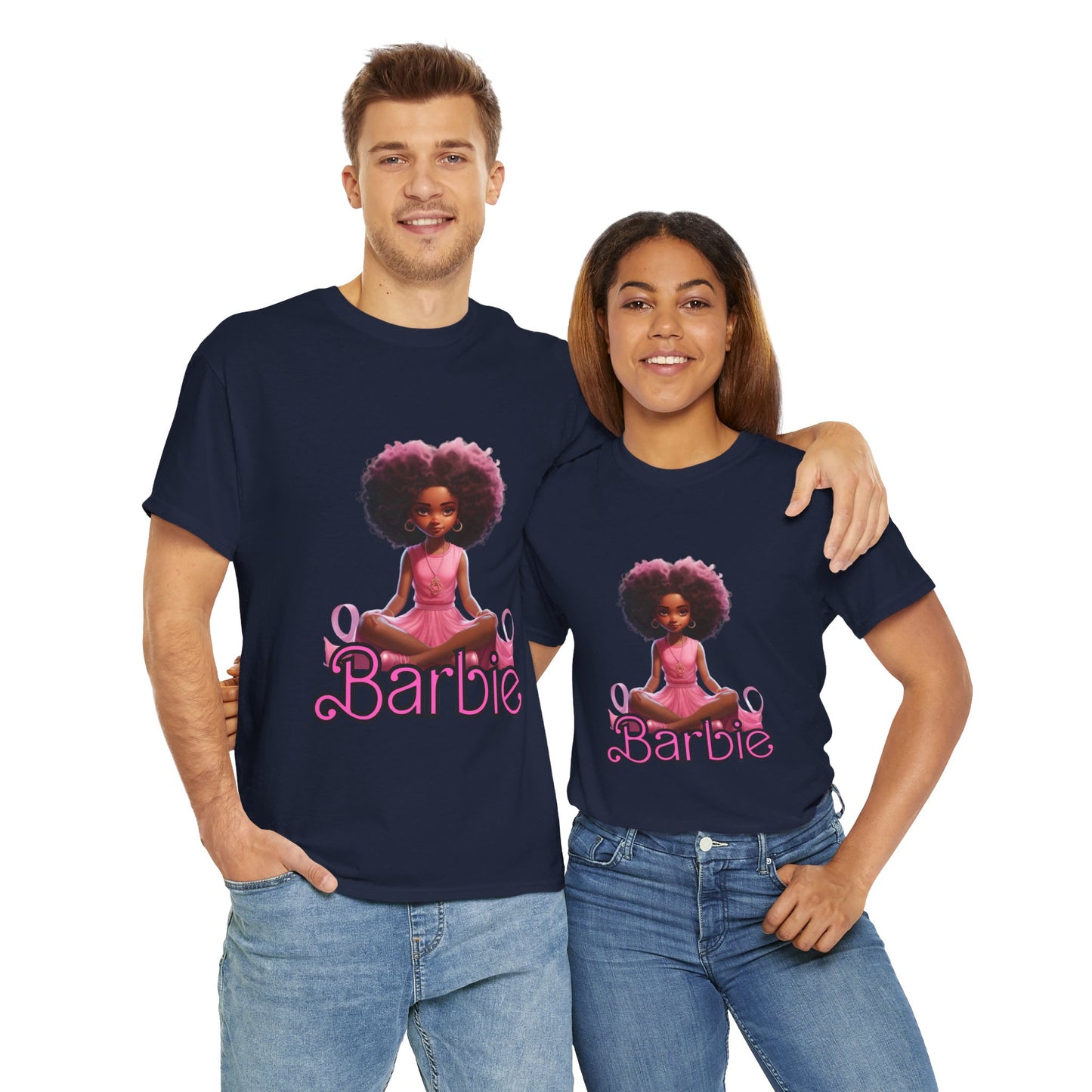 Unisex Barbie Heavy Cotton Tee - 100% Cotton Classic Fit T-Shirt