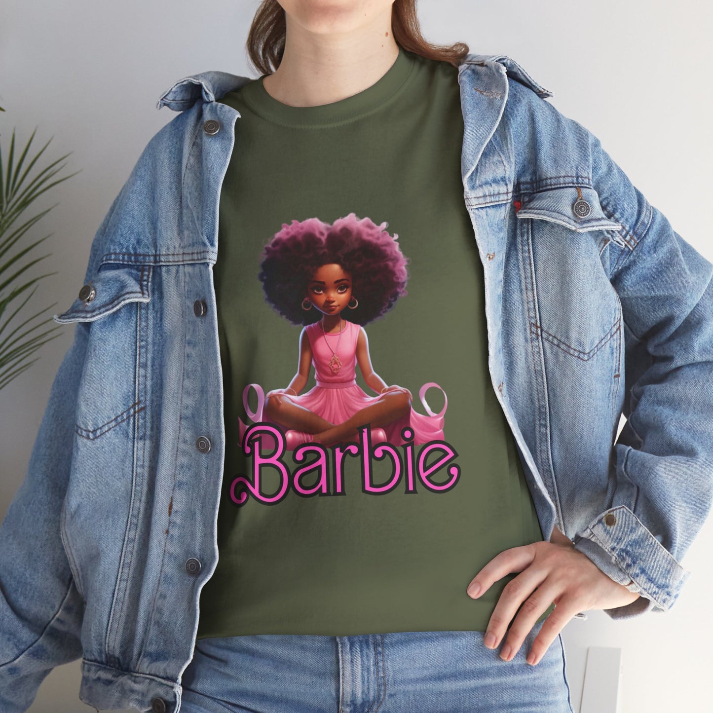 Unisex Barbie Heavy Cotton Tee - 100% Cotton Classic Fit T-Shirt