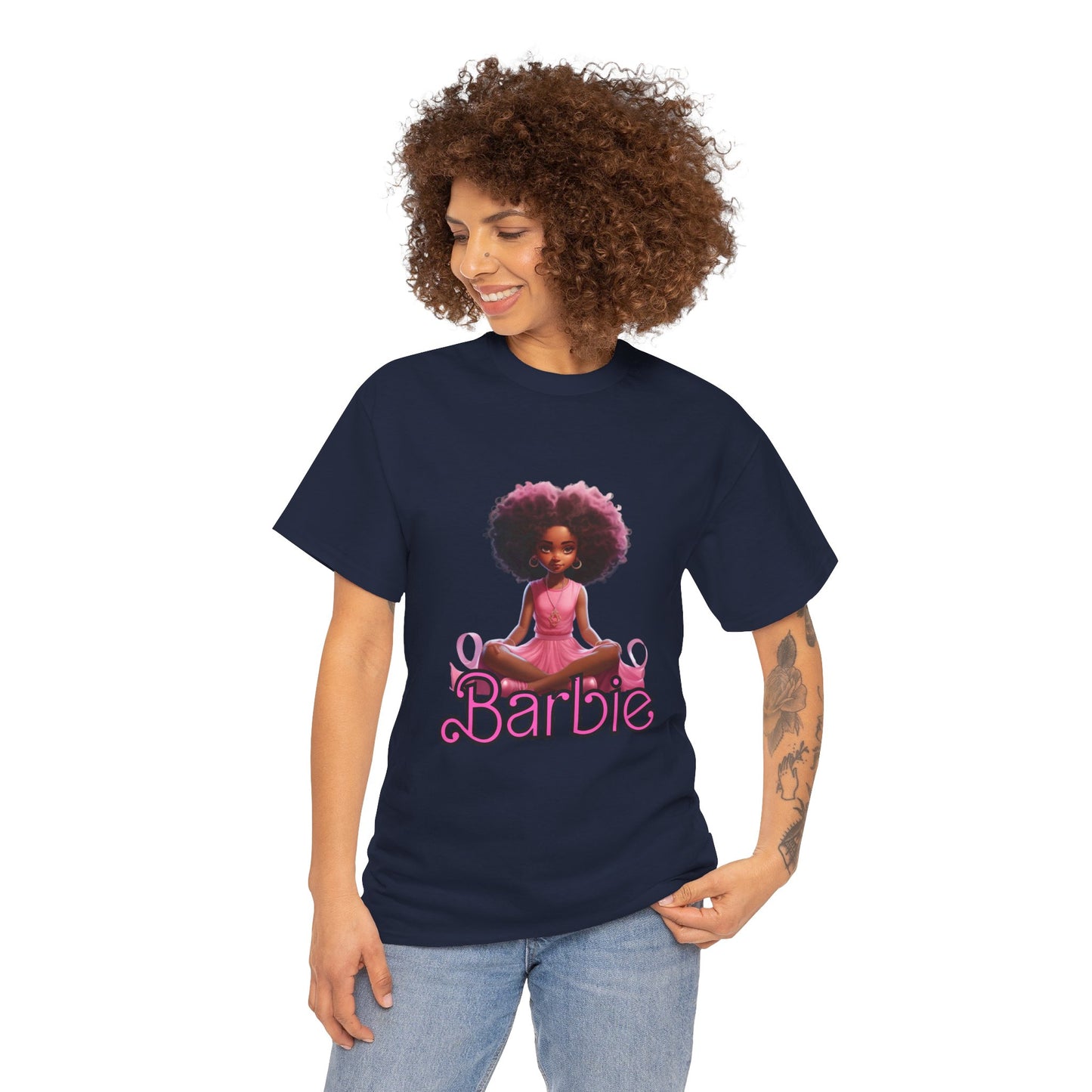 Unisex Barbie Heavy Cotton Tee - 100% Cotton Classic Fit T-Shirt