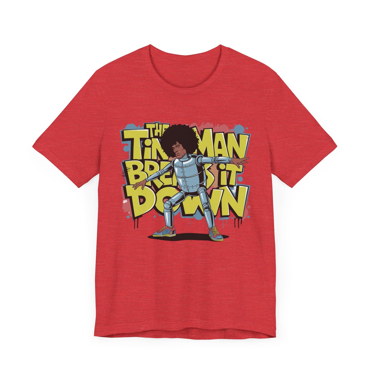 Retro Tin Man Afro Break Dance T-Shirt - Unisex Jersey Short Sleeve Tee | Fun Graphic Tee for Hip Hop Lovers