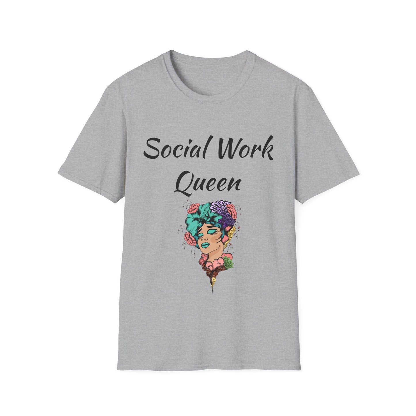 Social Work Queen Organic Cotton T-Shirt - Classic Fit, Lightweight, Eco-Friendly