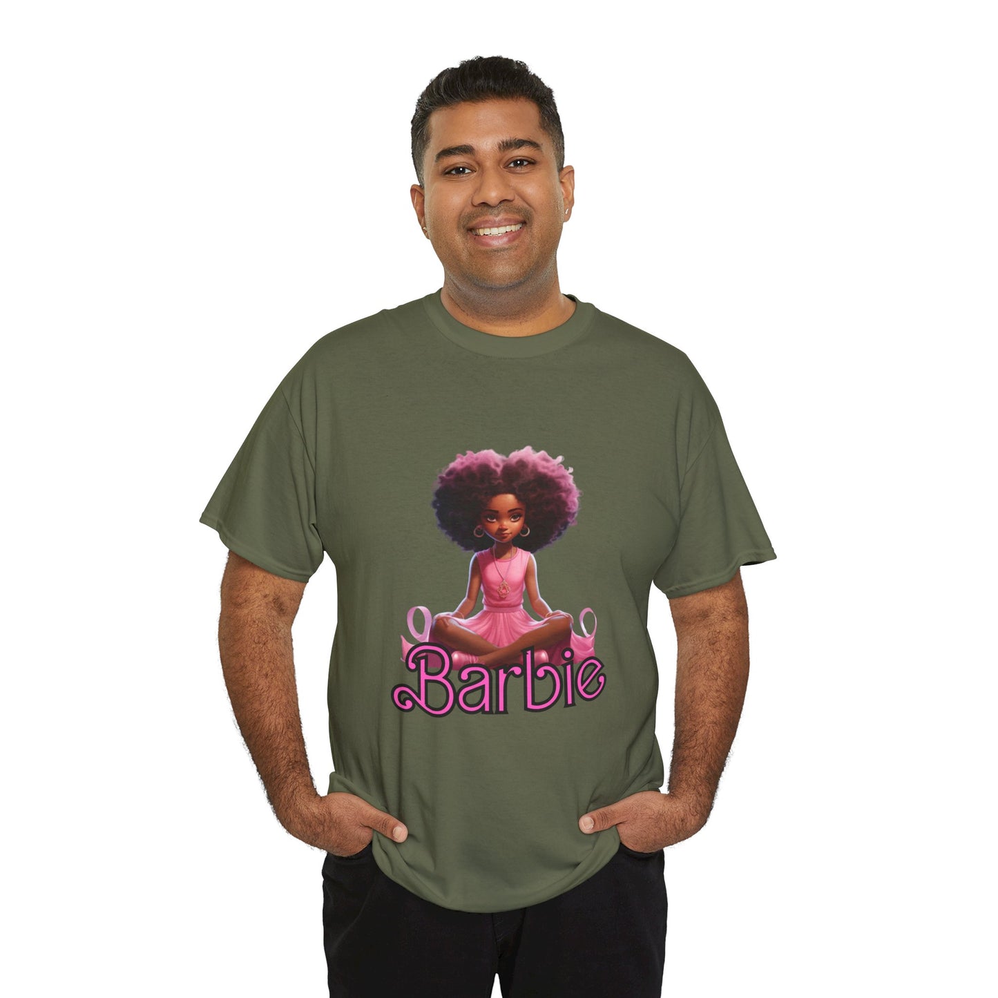 Unisex Barbie Heavy Cotton Tee - 100% Cotton Classic Fit T-Shirt