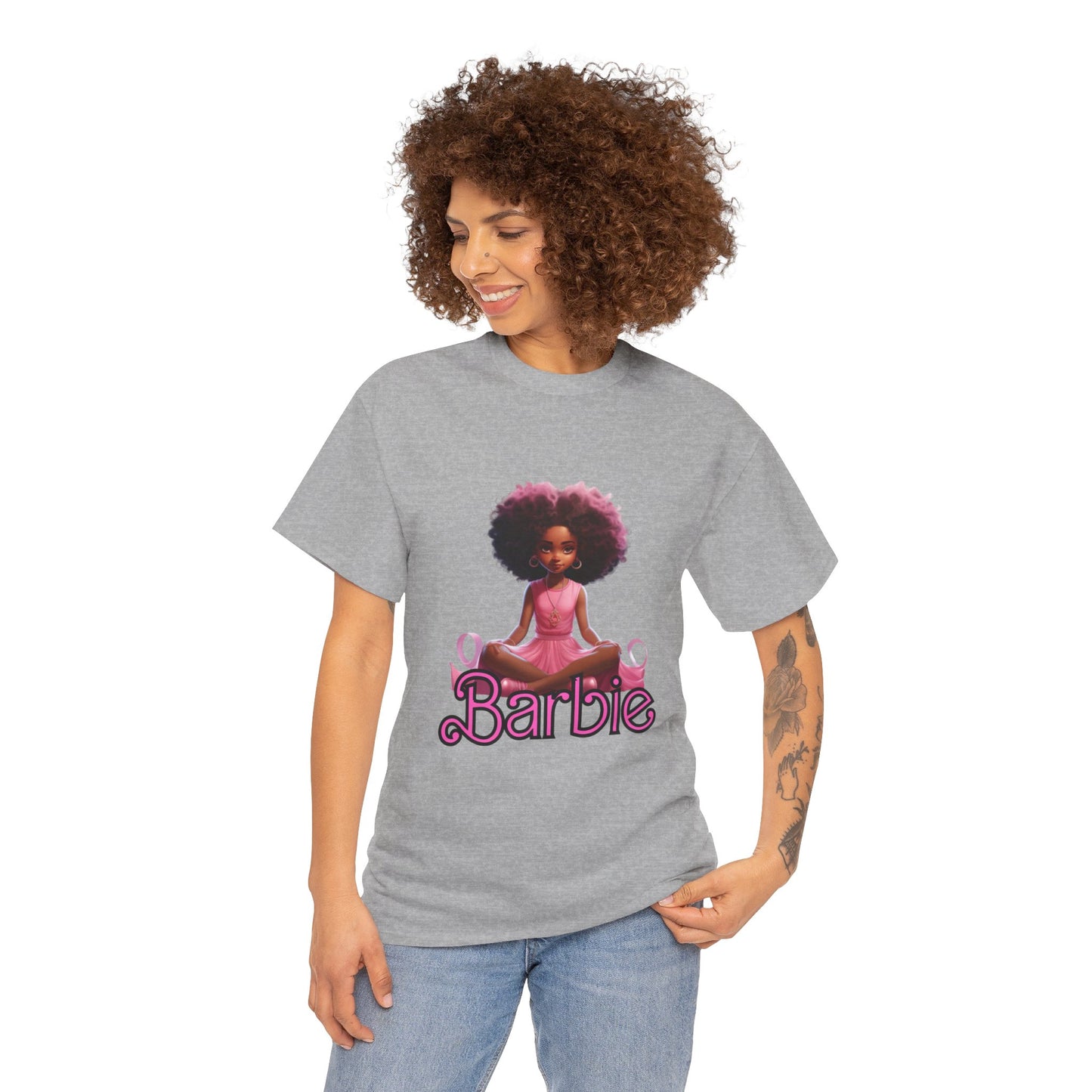 Unisex Barbie Heavy Cotton Tee - 100% Cotton Classic Fit T-Shirt