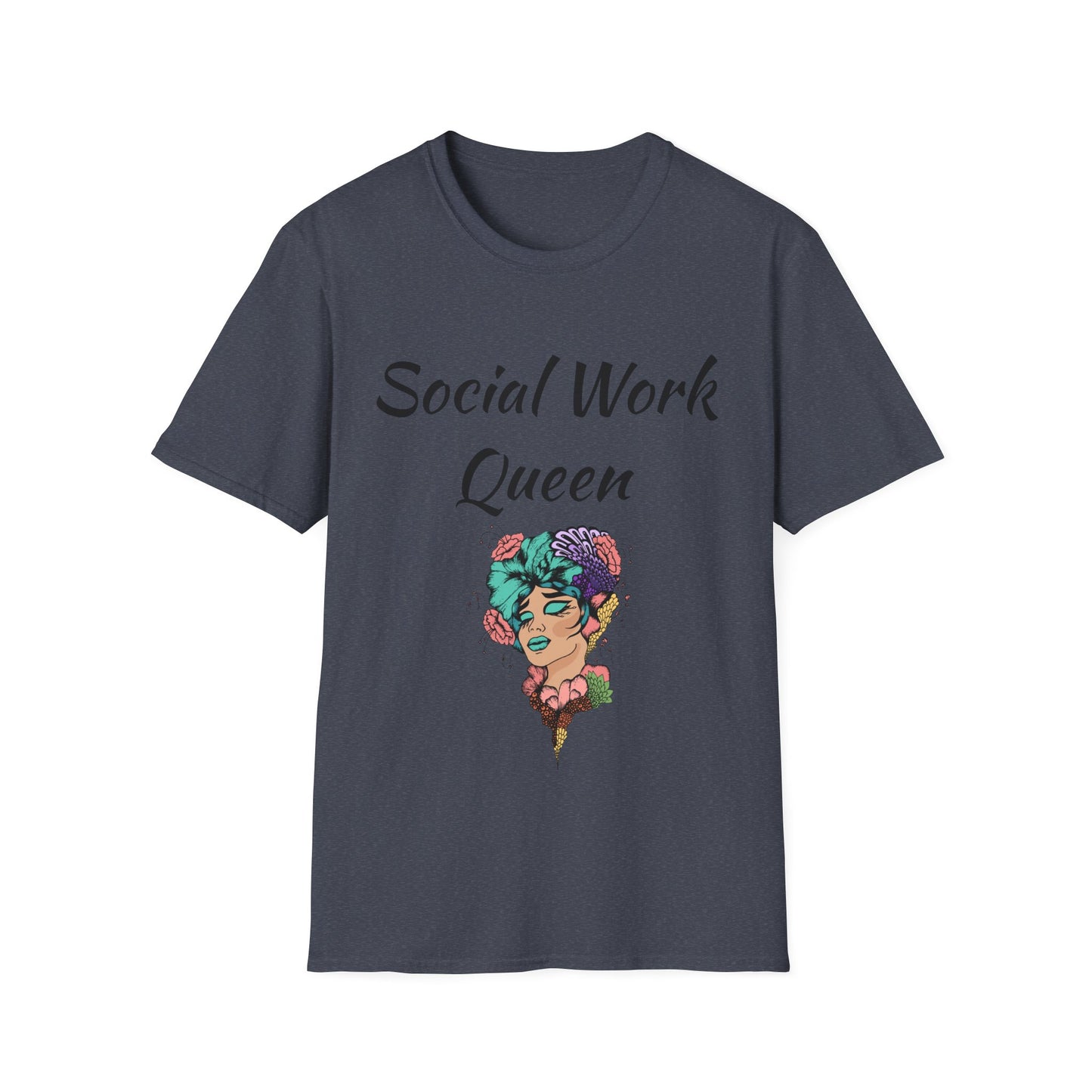 Social Work Queen Organic Cotton T-Shirt - Classic Fit, Lightweight, Eco-Friendly