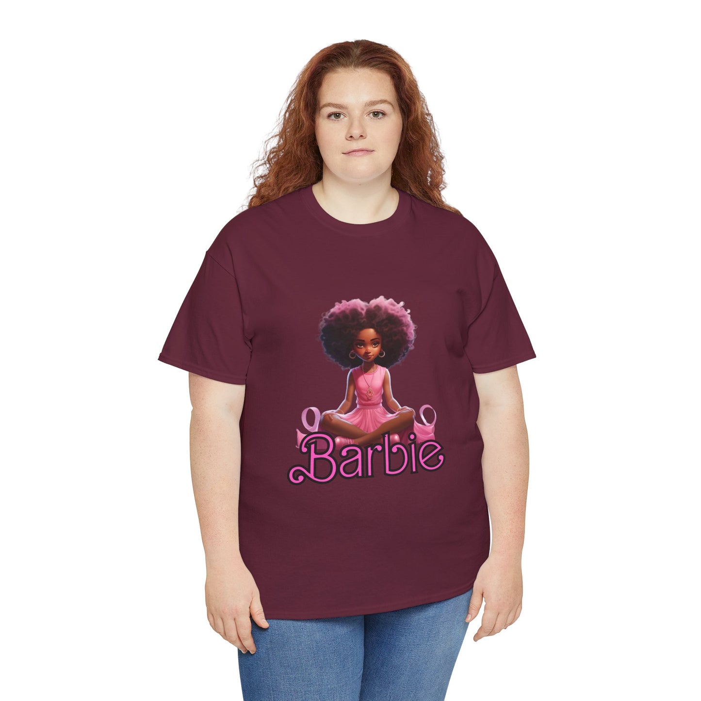 Unisex Barbie Heavy Cotton Tee - 100% Cotton Classic Fit T-Shirt