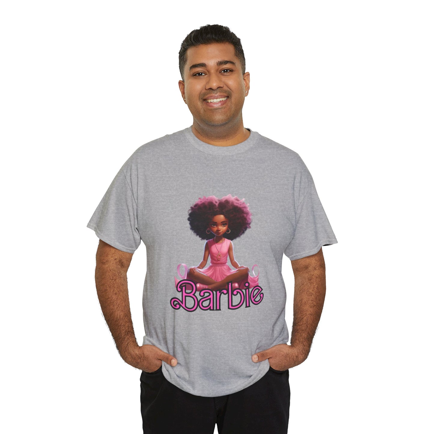 Unisex Barbie Heavy Cotton Tee - 100% Cotton Classic Fit T-Shirt