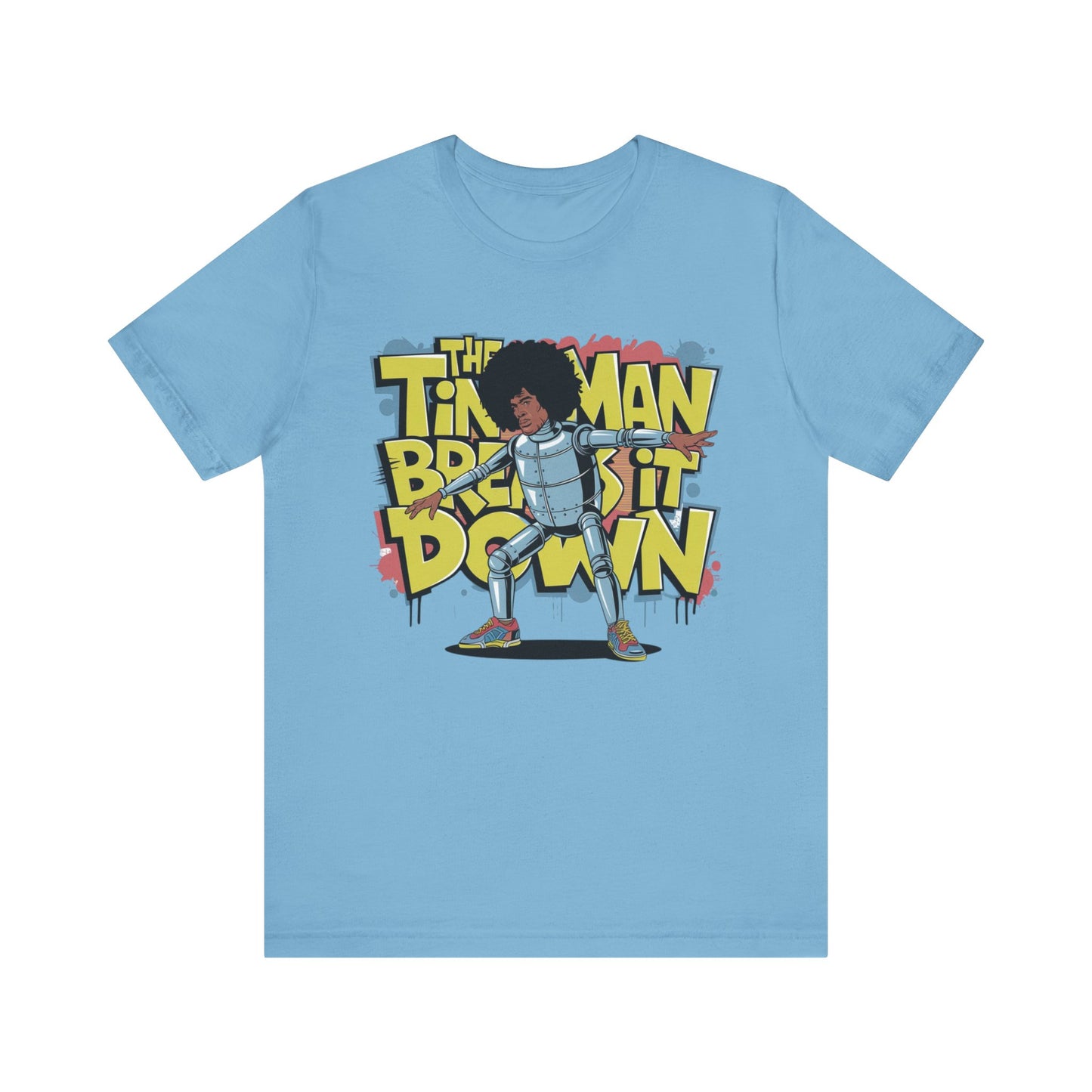 Retro Tin Man Afro Break Dance T-Shirt - Unisex Jersey Short Sleeve Tee | Fun Graphic Tee for Hip Hop Lovers