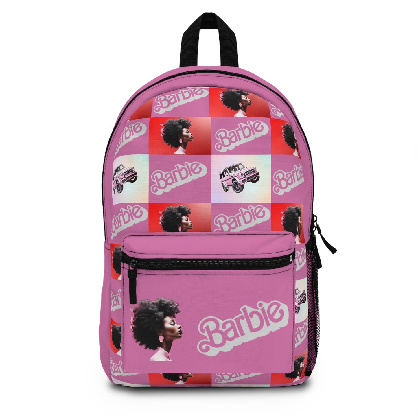 Barbie Design Durable Backpack - Lightweight, Waterproof, 100% Polyester