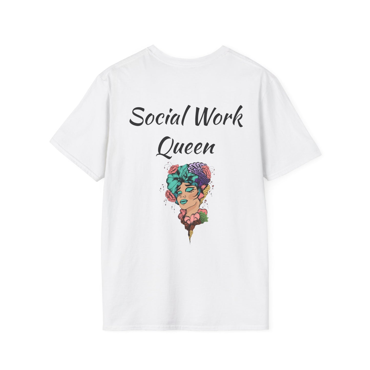 Social Work Queen Organic Cotton T-Shirt - Classic Fit, Lightweight, Eco-Friendly