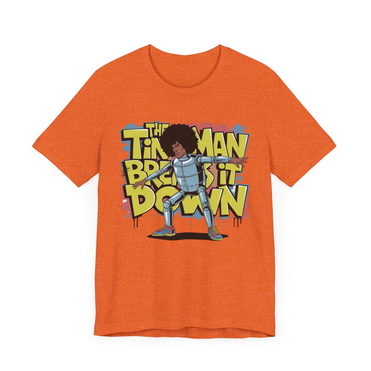 Retro Tin Man Afro Break Dance T-Shirt - Unisex Jersey Short Sleeve Tee | Fun Graphic Tee for Hip Hop Lovers