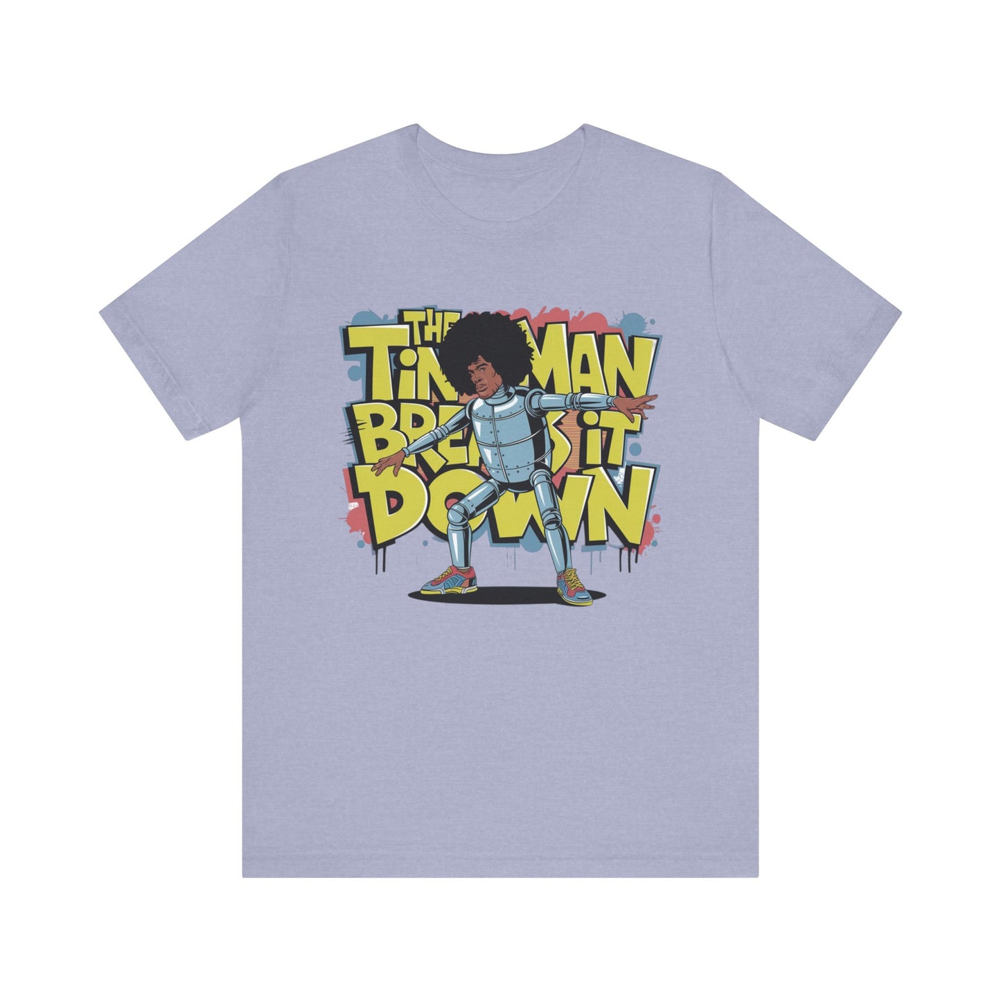 Retro Tin Man Afro Break Dance T-Shirt - Unisex Jersey Short Sleeve Tee | Fun Graphic Tee for Hip Hop Lovers