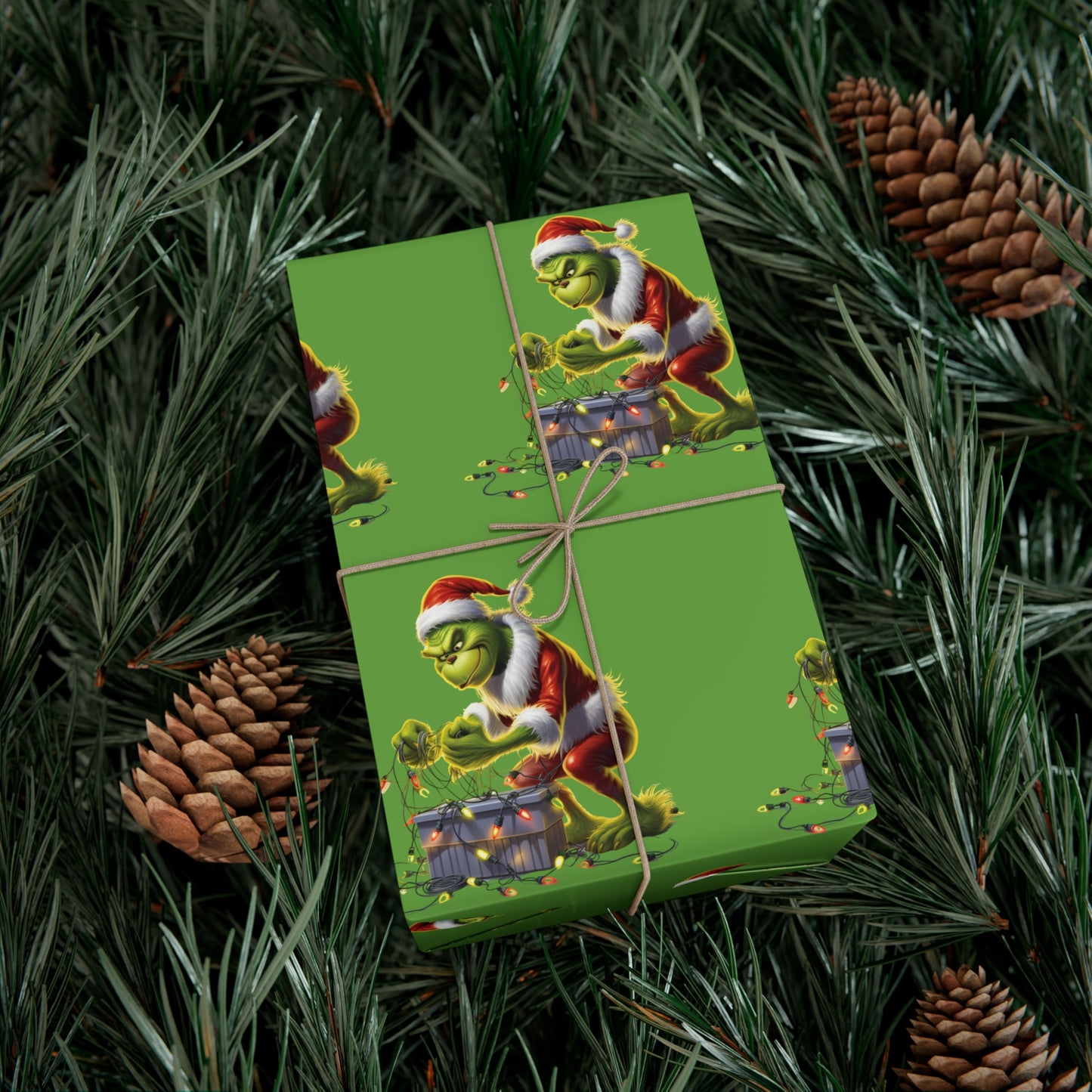 Santa Sloth Christmas Wrapping Paper - Festive 30x20 Gift Wrap - Unique Holiday Design