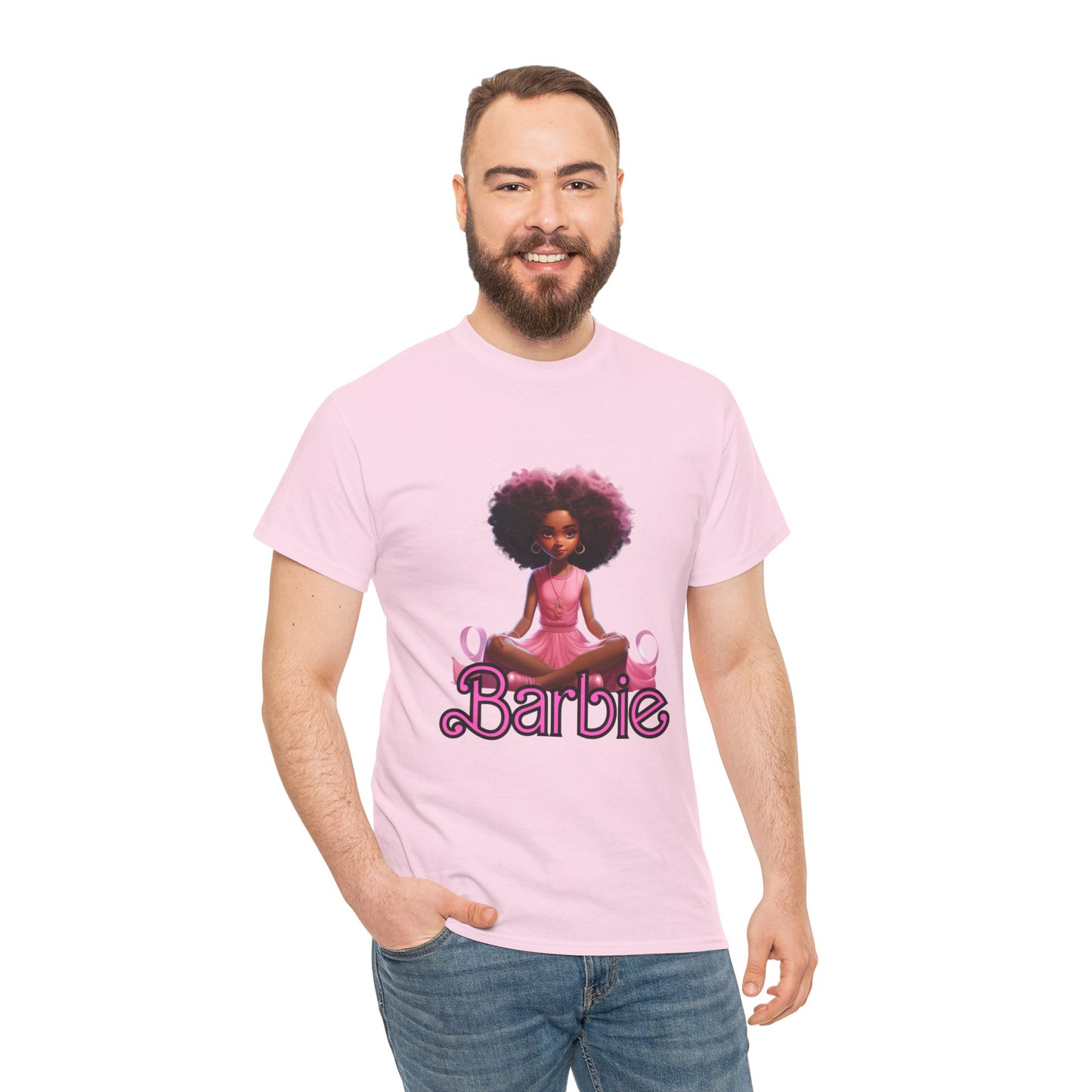 Unisex Barbie Heavy Cotton Tee - 100% Cotton Classic Fit T-Shirt