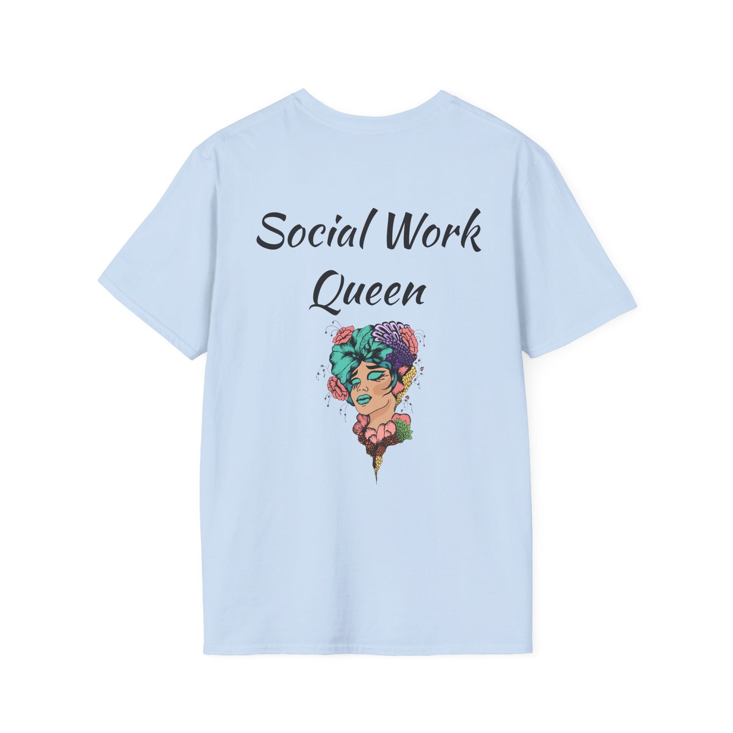 Social Work Queen Organic Cotton T-Shirt - Classic Fit, Lightweight, Eco-Friendly