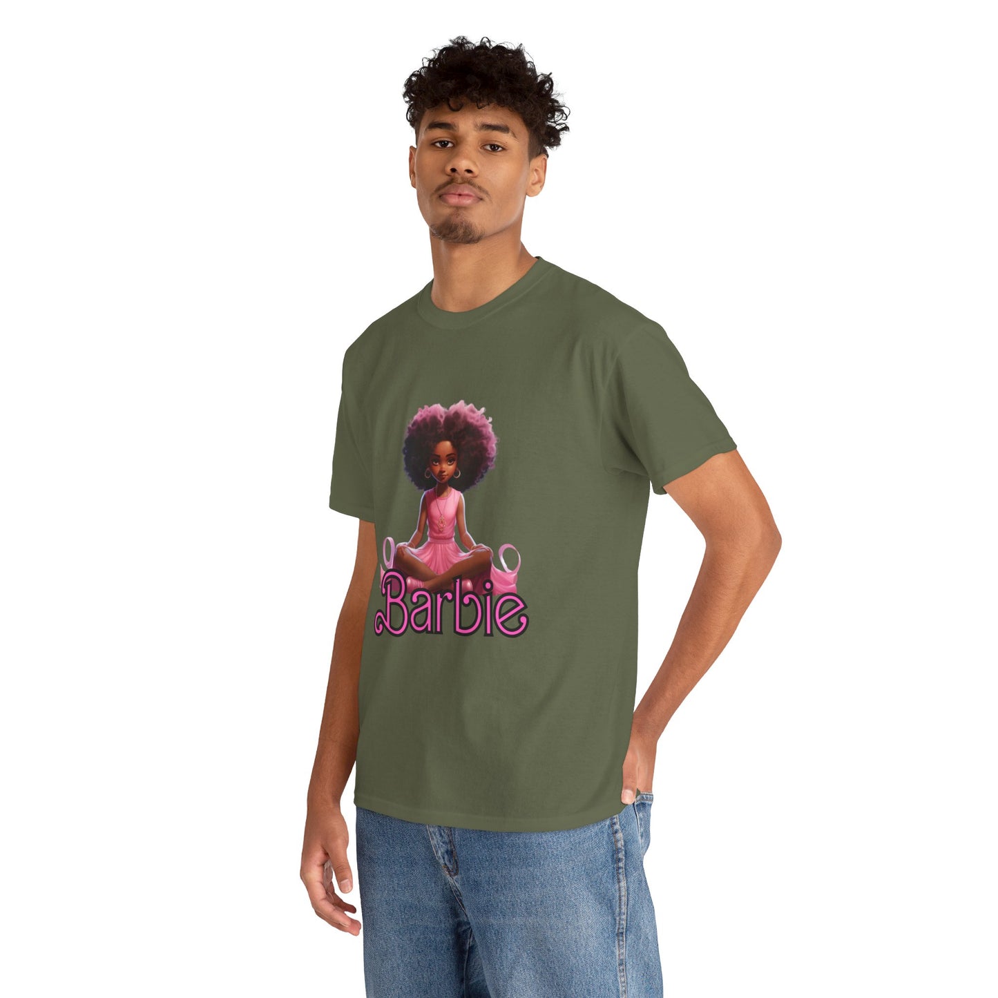 Unisex Barbie Heavy Cotton Tee - 100% Cotton Classic Fit T-Shirt